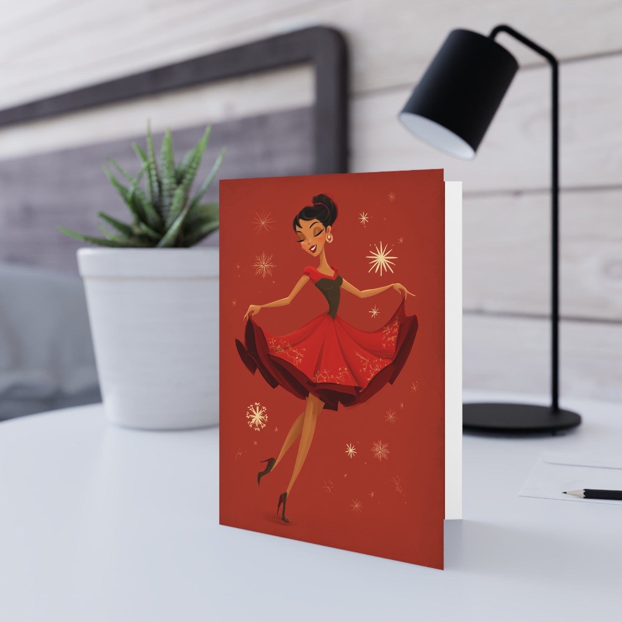 Copy of Christmas Salsa Dancing Greeting Card