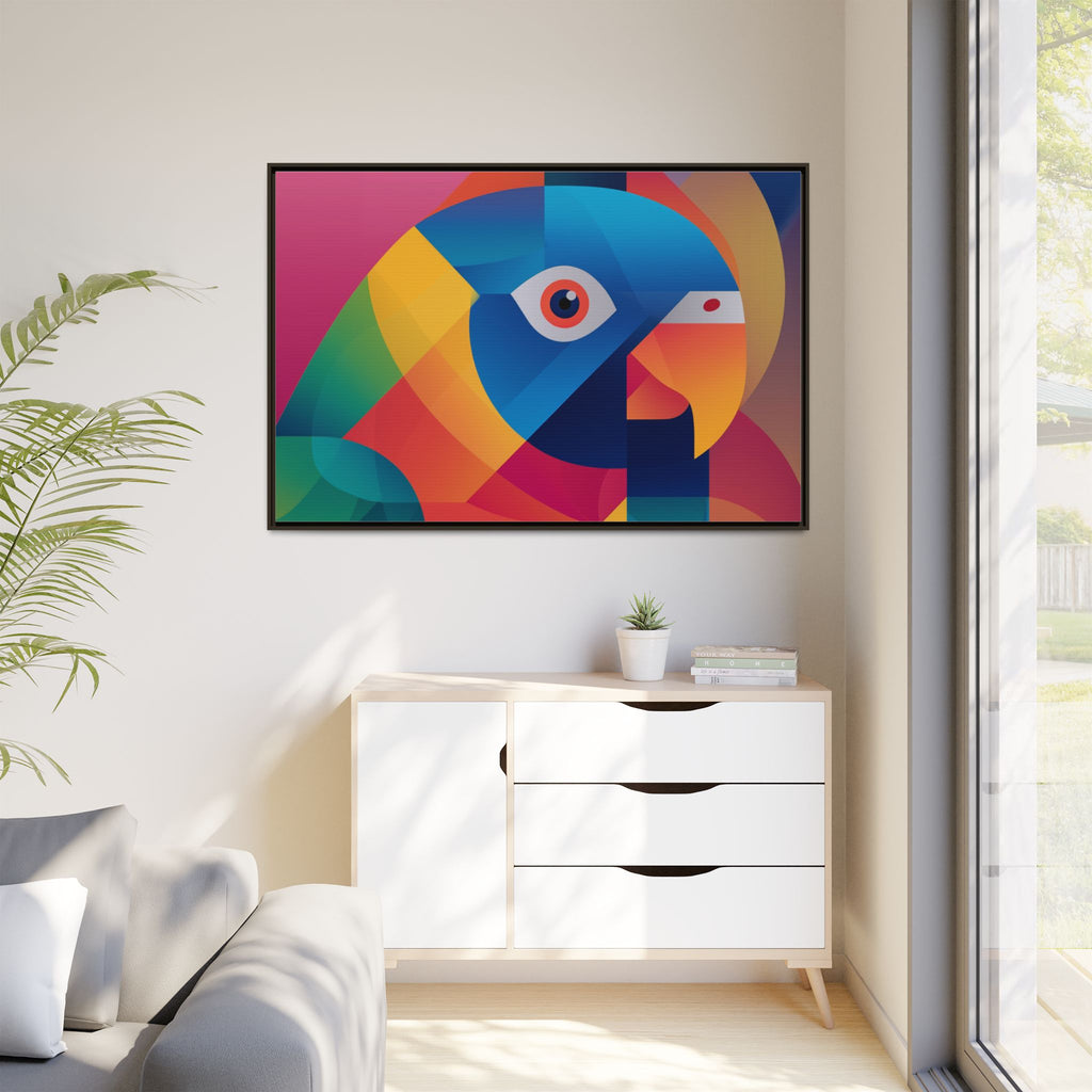 Prismatic Parrot: Cubist Deconstruction, Geometric Color Explosion   |  Personalized & Custom Orders Available