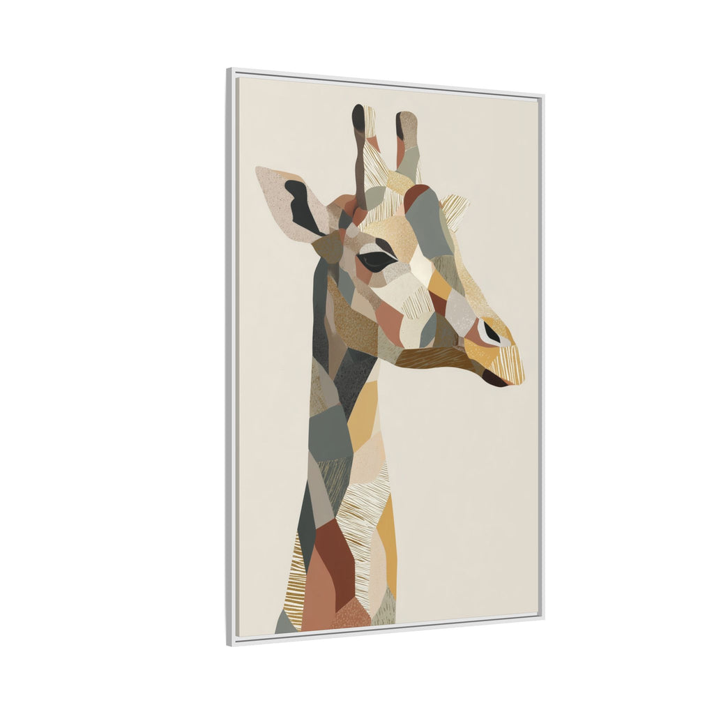 Geometric Giraffe: Cubist Wildlife Abstraction, Polygon Animal Portrait   |  Personalized & Custom Orders Available