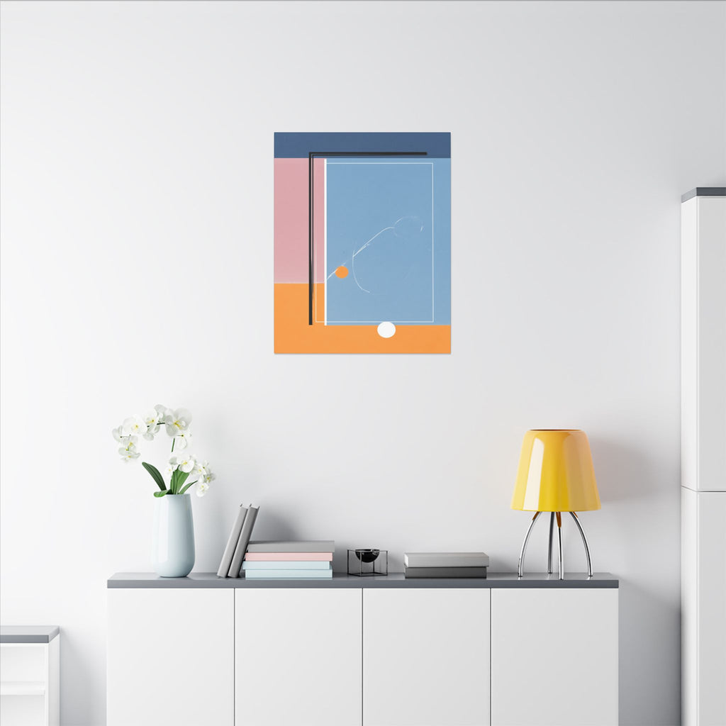 Geometric Harmony: Abstract Minimalist Composition, Modernist Color Fields, Constructivist Design Principles   |   Custom Orders Accepted