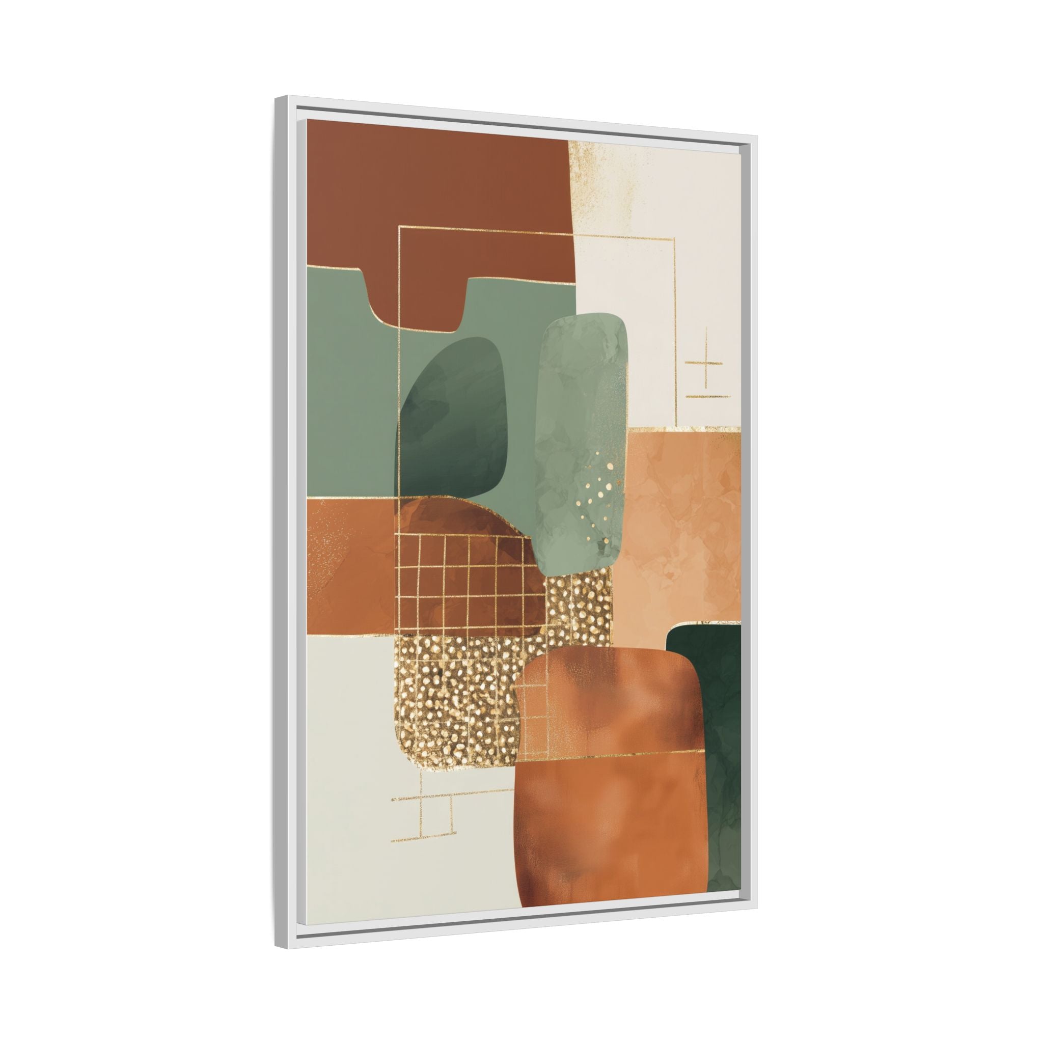 Geometric Harmony: Abstract Minimalist Art, Mid-Century Modern Design, Organic Shapes Composition   |   Custom Orders Accepted