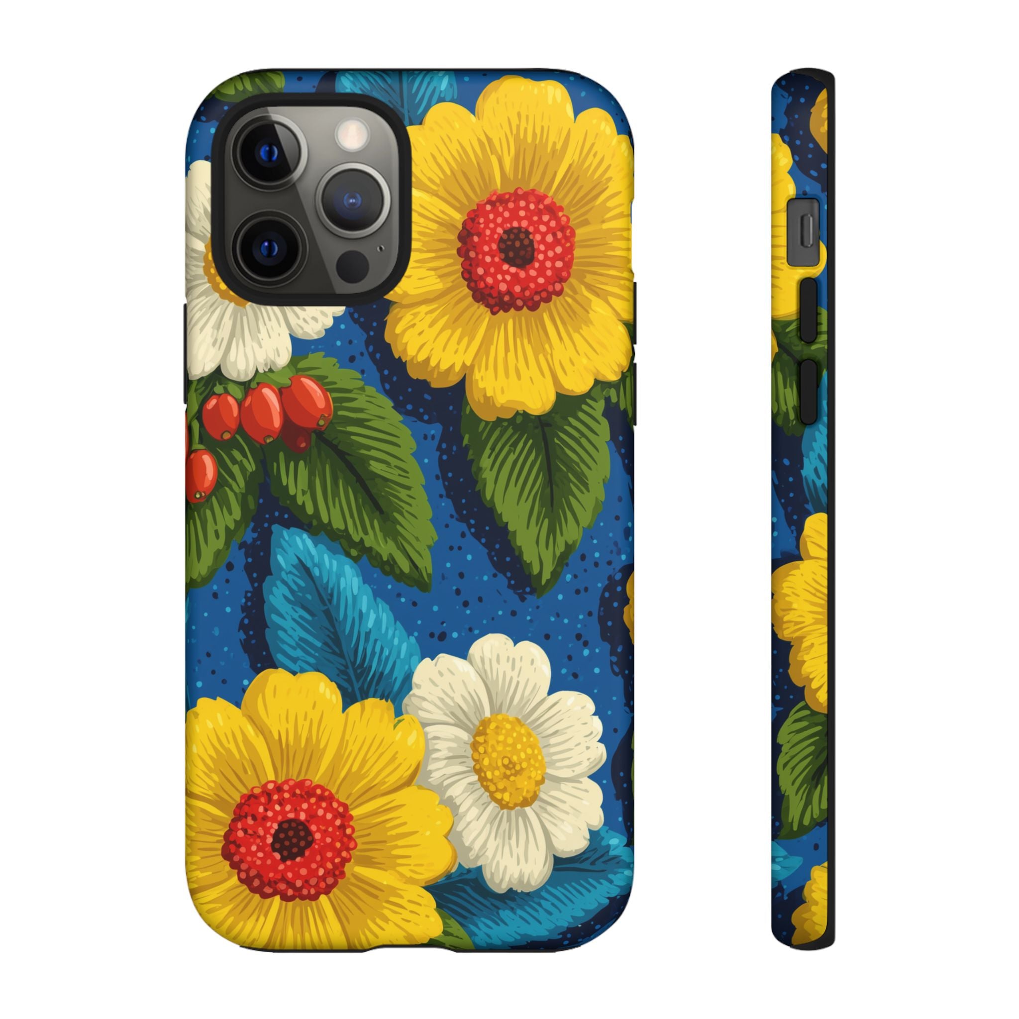 Summer Tough Cases: Floral Fine Art Phone Case, Fun Beach Vibe Phone Accessory, Summer Travel Gift, Colorful Phone Cover, Casual Style Tech