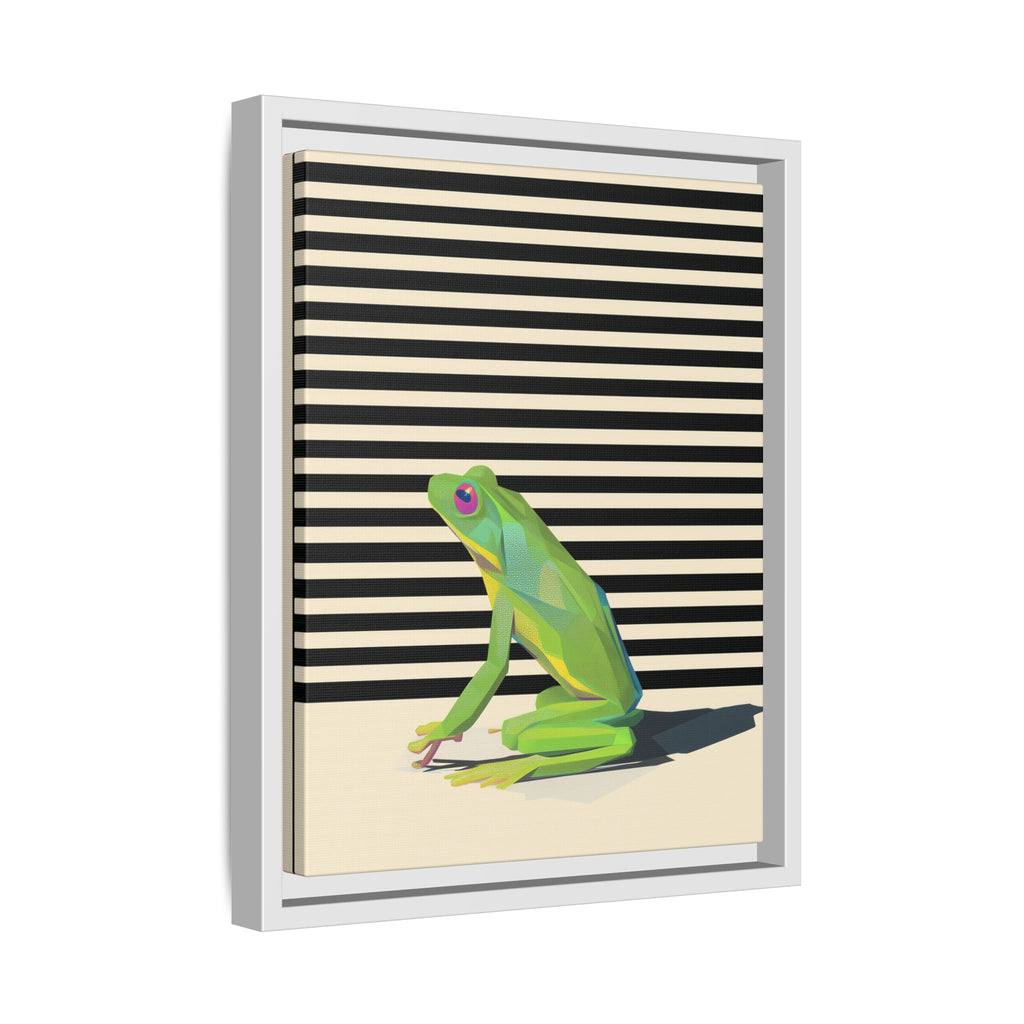 Geometric Frog Persona: Modern Wildlife Illustration, Vibrant Graphic Design   |  Personalized & Custom Orders Available