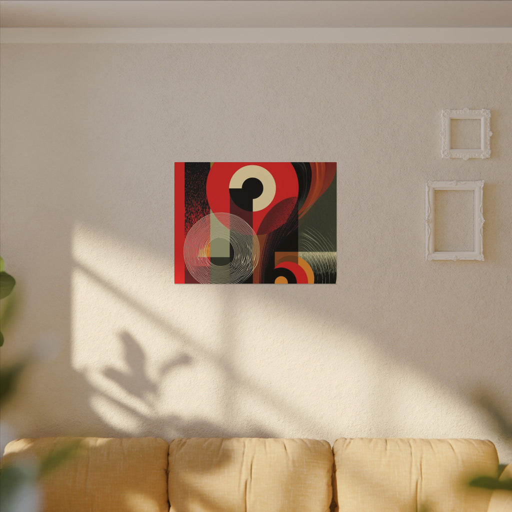 Geometric Convergence: Mid-Century Modern Abstract, Constructivist Design Principles, Bold Chromatic Composition   |   Custom Orders