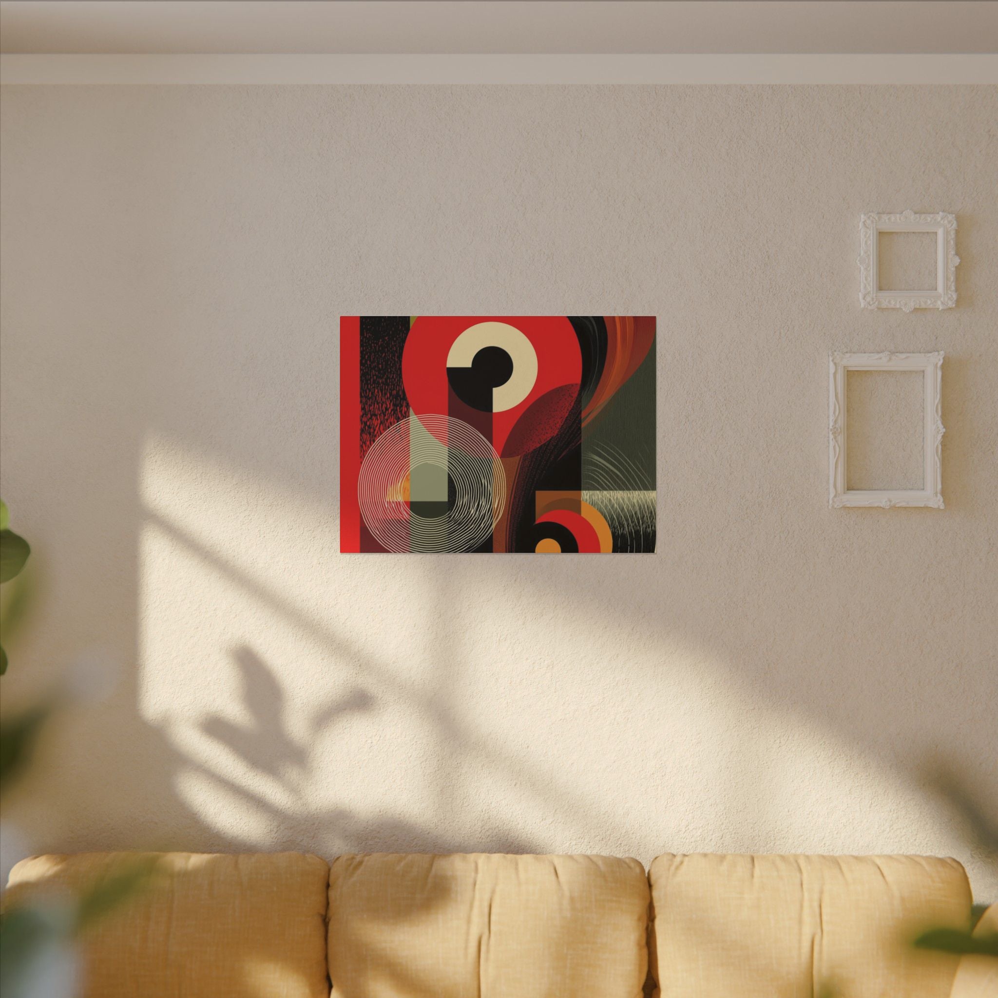 Geometric Convergence: Mid-Century Modern Abstract, Constructivist Design Principles, Bold Chromatic Composition   |   Custom Orders