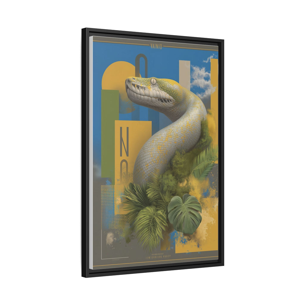 Serpent's Geometry: Tropical Anaconda Graphic Design, Modern Wildlife Illustration   |  Personalized & Custom Orders Available