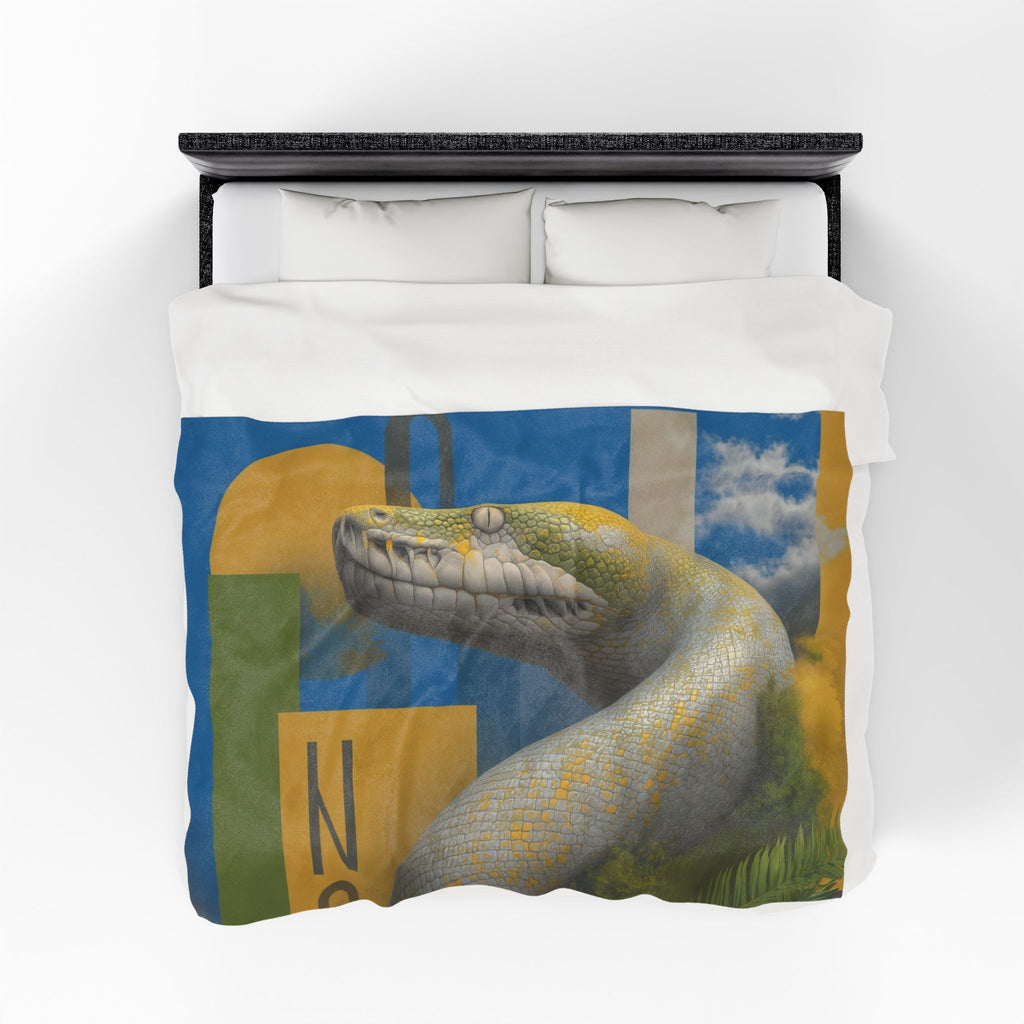 Serpentine Geometry: Digital Tropical Wildlife Art, Geometric Nature Illustration   |    Custom Orders Available