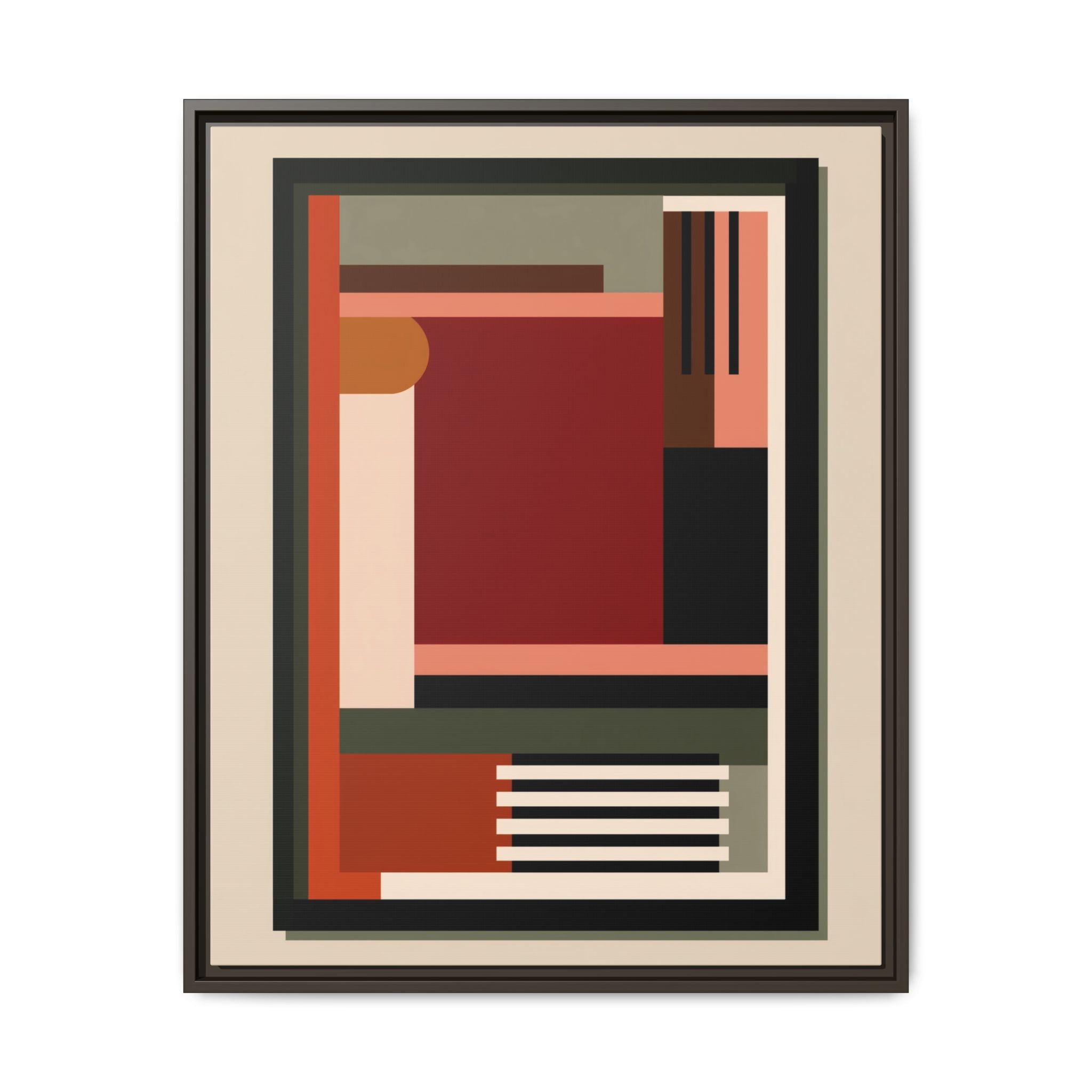 Architectural Geometries: Modern Abstract Composition, Bauhaus-Inspired Design, Geometric Color Blocking   |   Custom Orders Accepted