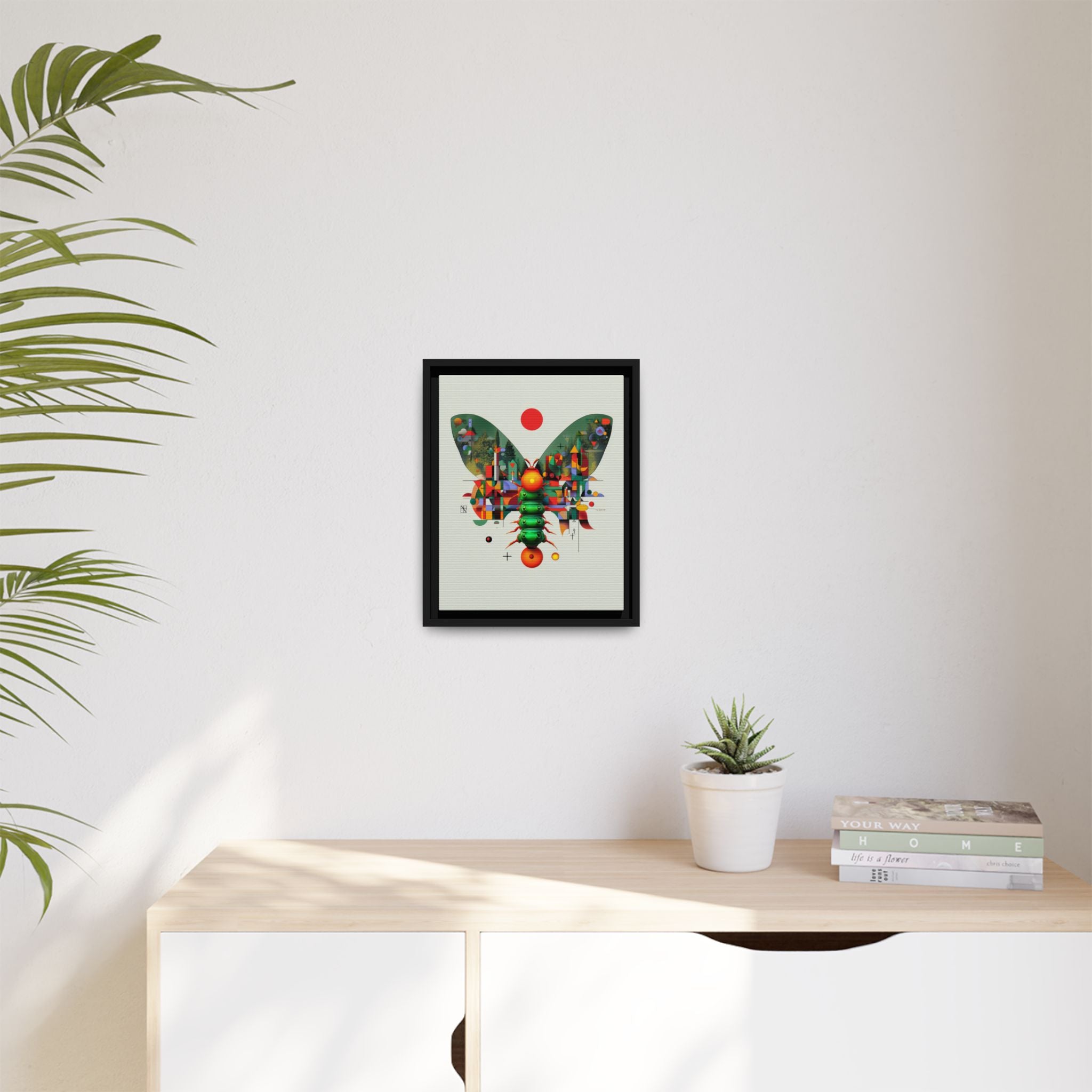 Digital Butterfly Framed Print, Cubist Architectural Abstraction   |  Personalized & Custom Orders Available