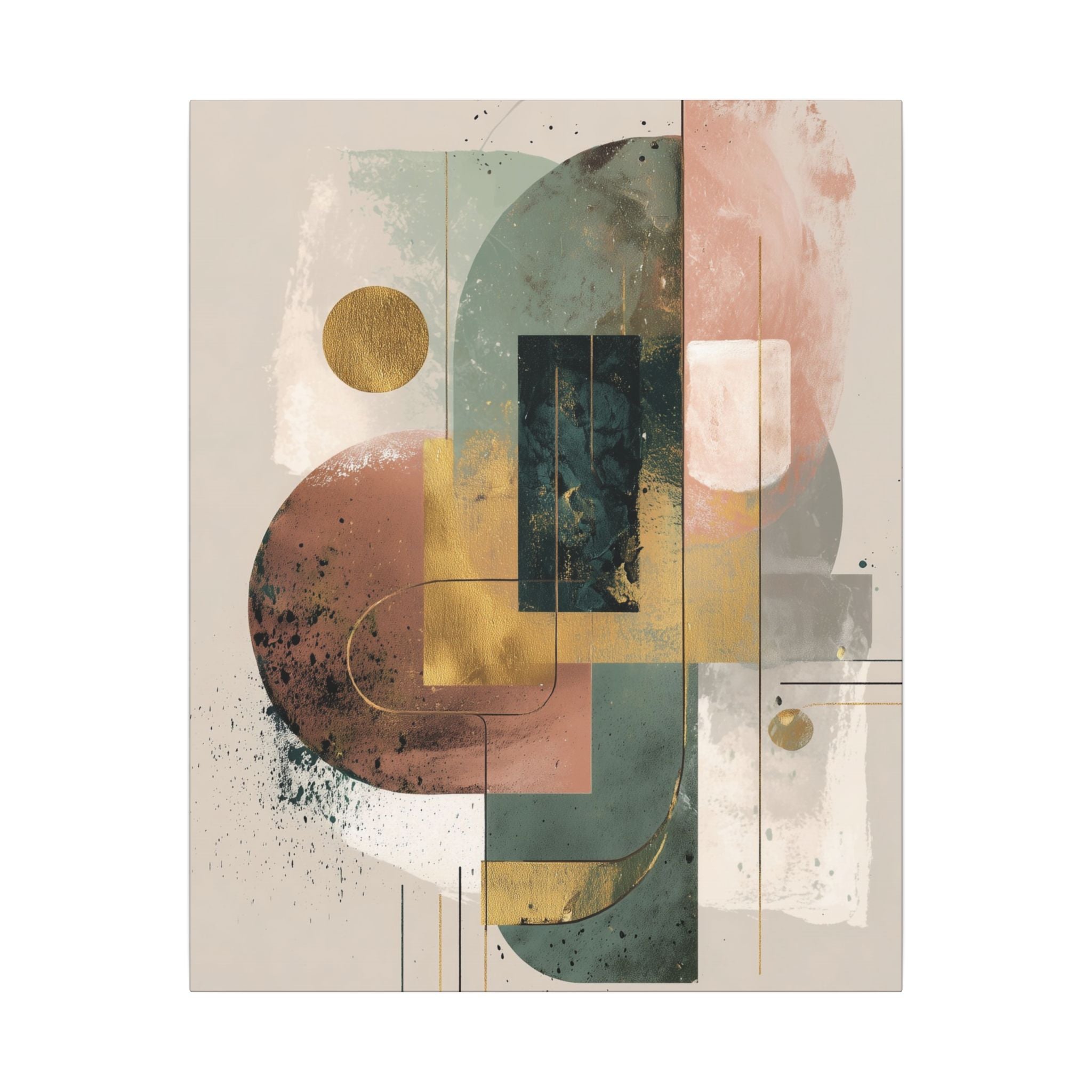 Geometric Harmony: Abstract Composition, Modernist Minimalism, Ethereal Design Layers   |   Custom Orders Accepted