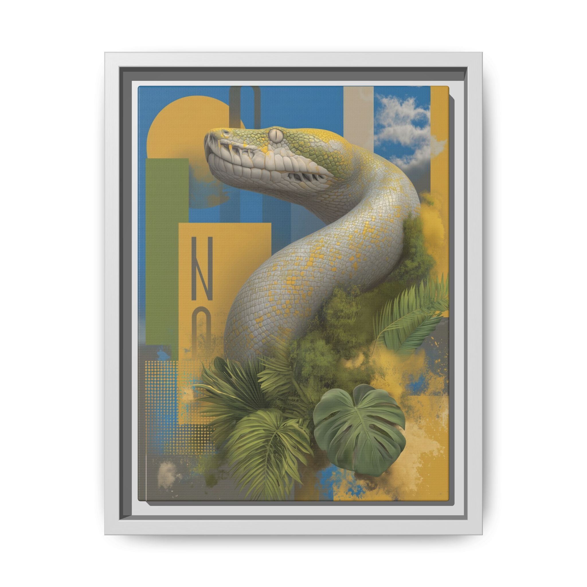 Serpent's Geometry: Tropical Realism, Digital Wildlife Composition   |    Custom Orders Available