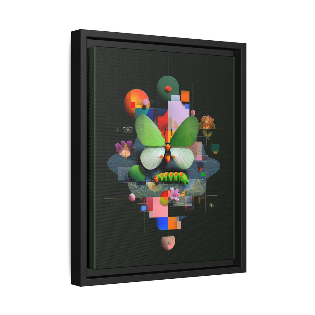 Metamorphosis Geometry Framed Print : Digital Nature Synthesis, Butterfly Abstraction   |  Personalized & Custom Orders Available