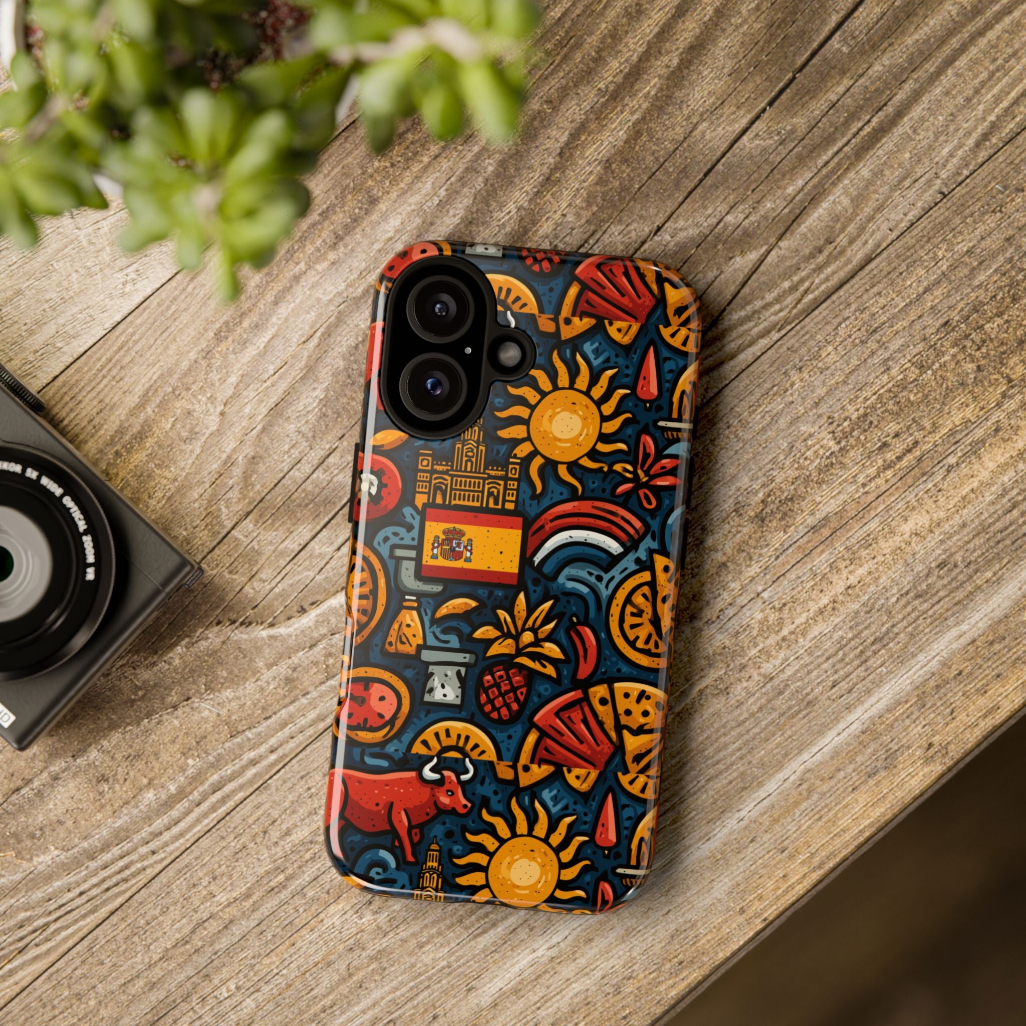 Vibrant Spanish Phone Case featuring Spanish Culture | Tough Cases | Travel Gift, Art Lover's Accessory, Colorful Cover, Unique Design