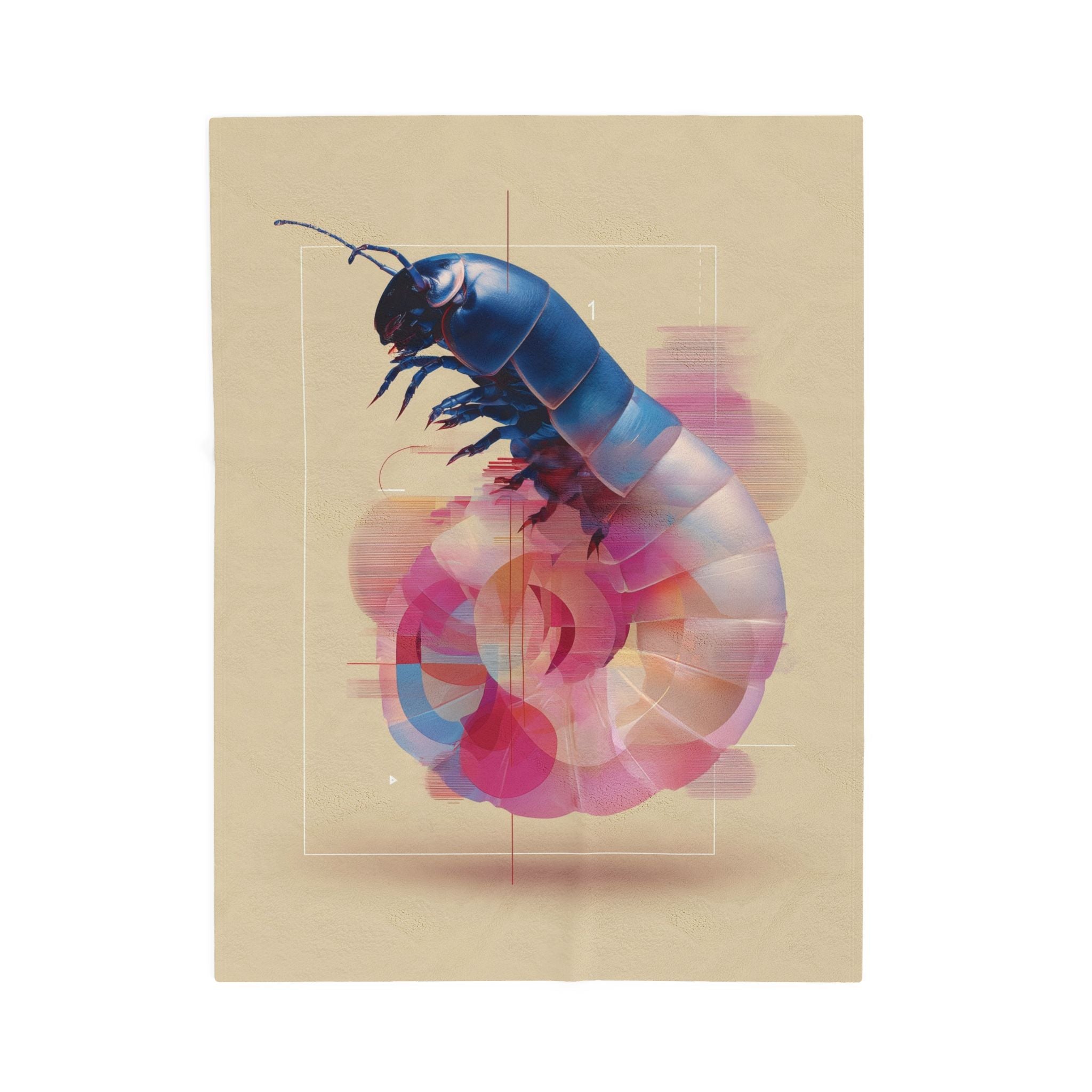 Chromatic Exoskeleton: Digital Beetle Render, Geometric Abstract Composition   |    Custom Orders Available