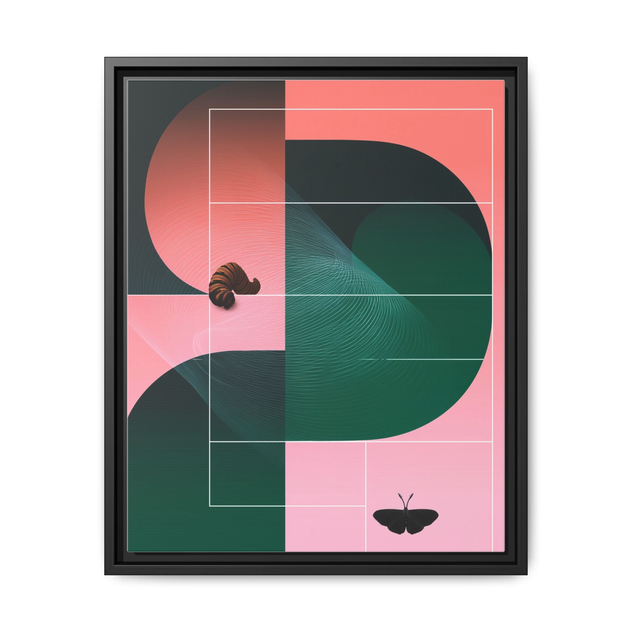 Metamorphosis in Geometric Harmony: Nature's Transformation, Abstract Design Exploration   |    Custom Orders Available