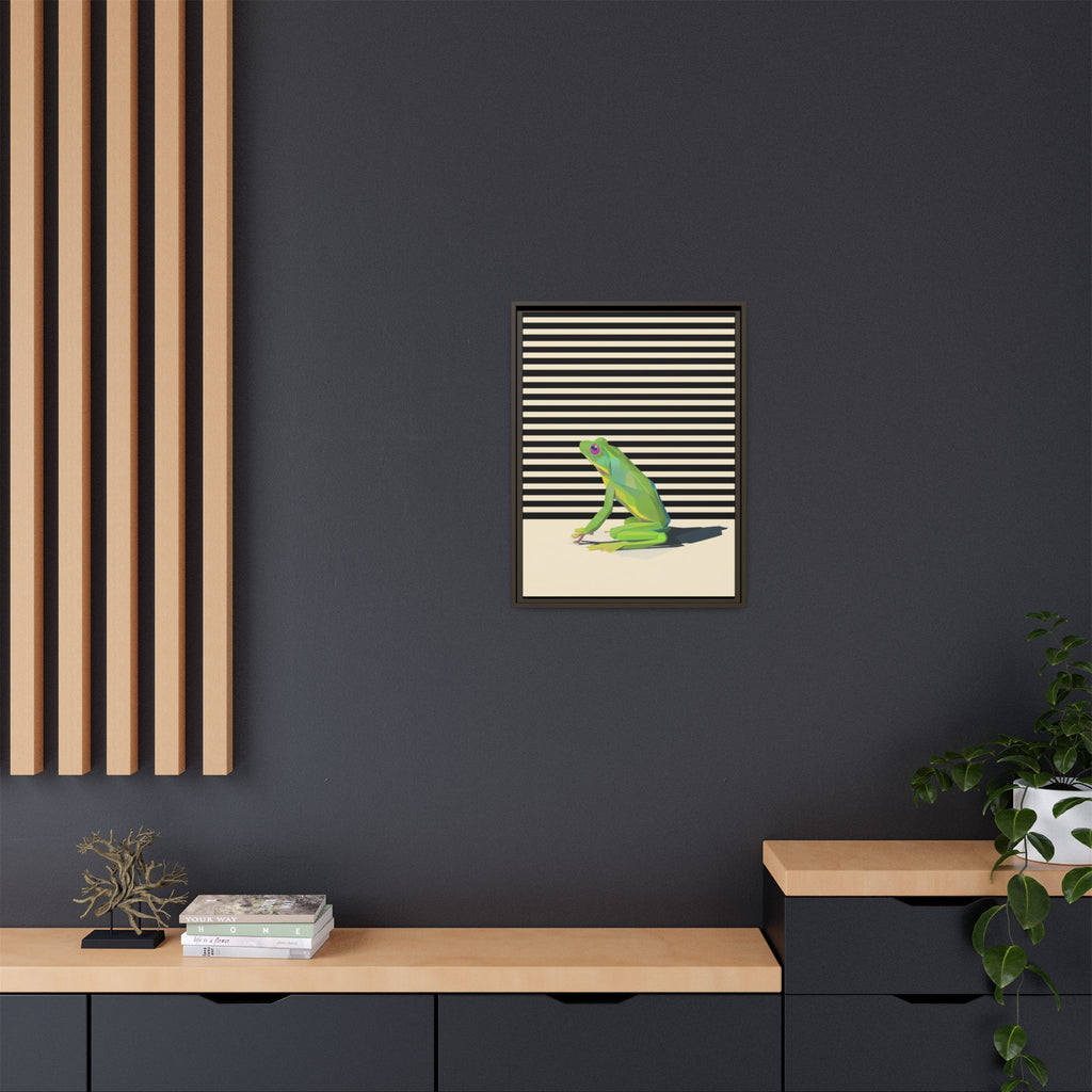 Geometric Frog Persona: Modern Wildlife Illustration, Vibrant Graphic Design   |  Personalized & Custom Orders Available