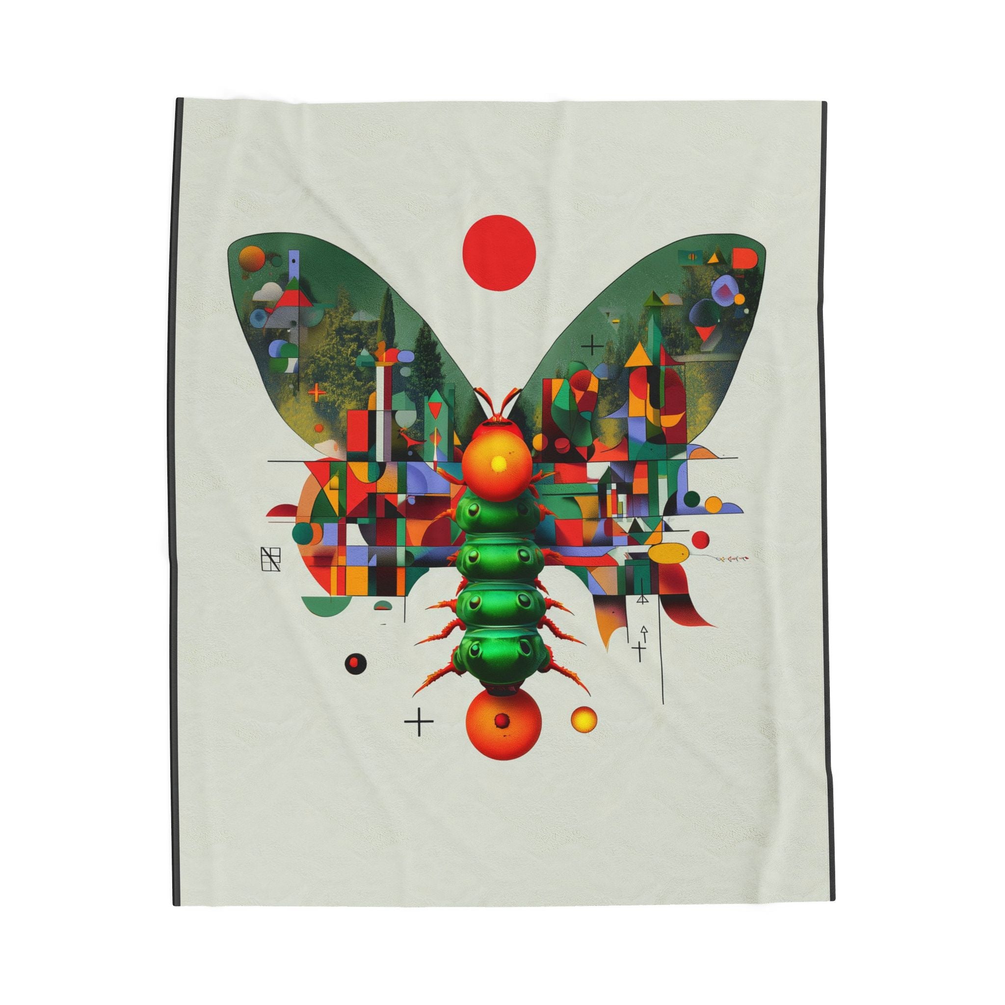 Geometric Butterfly Metamorphosis: Digital Cubist Nature Art, Architectural Insect Composition   |    Custom Orders Available