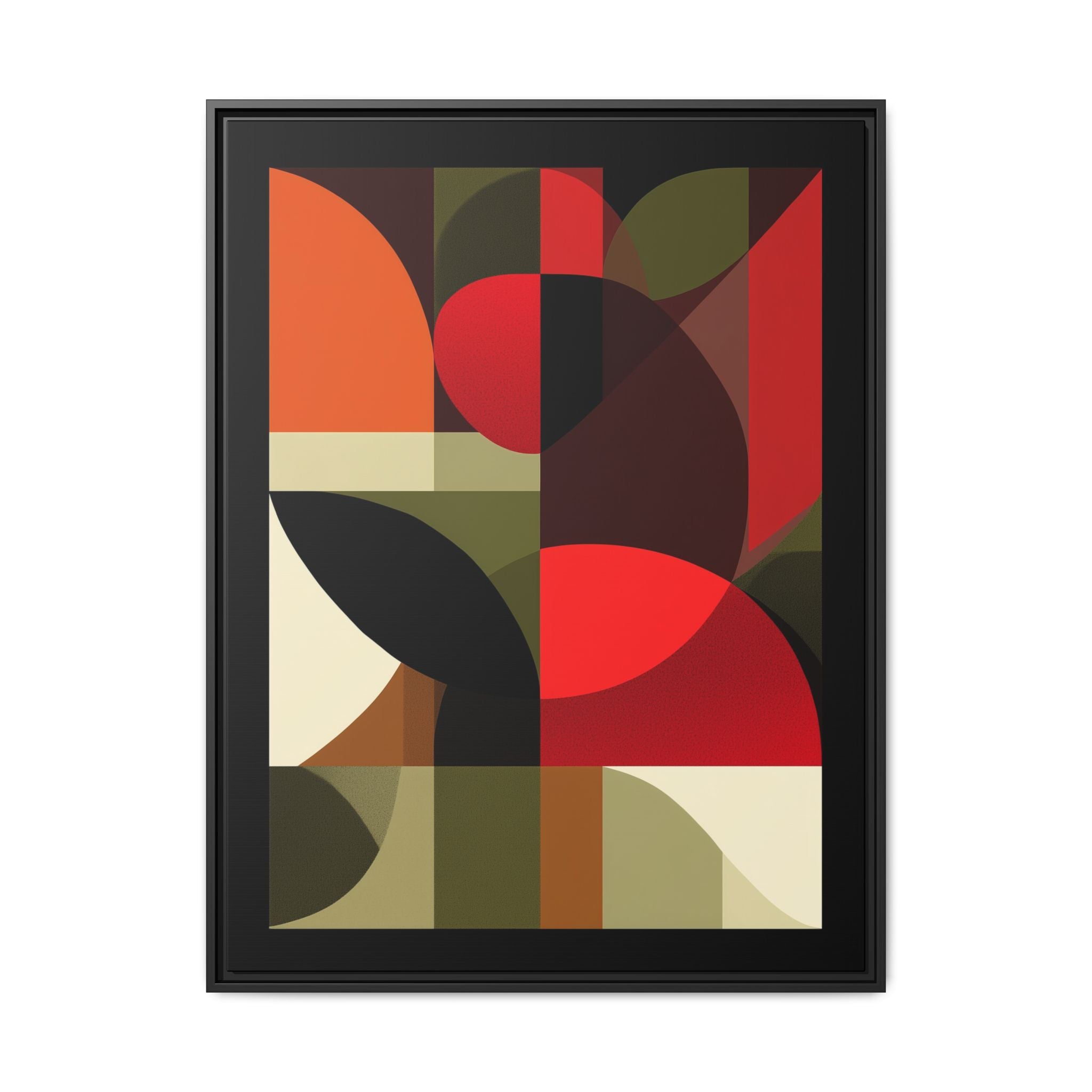 Geometric Fusion: Modern Abstract Composition, Cubist Color Blocks, Architectural Form Harmony   |   Custom Orders Accepted