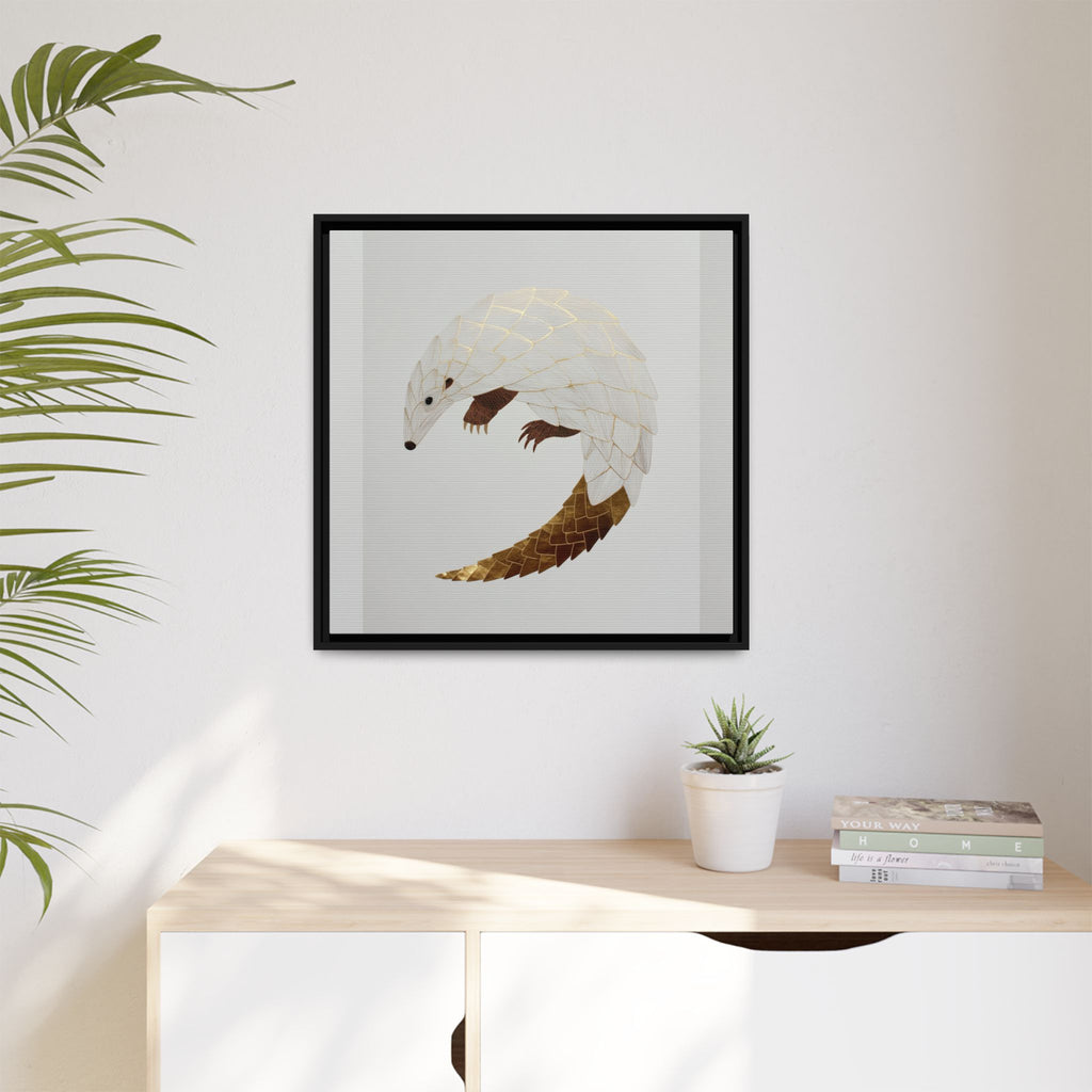 Geometric Hedgehog: Minimalist Wildlife Illustration, Layered Metallic Geometric Art   |    Custom Orders Available