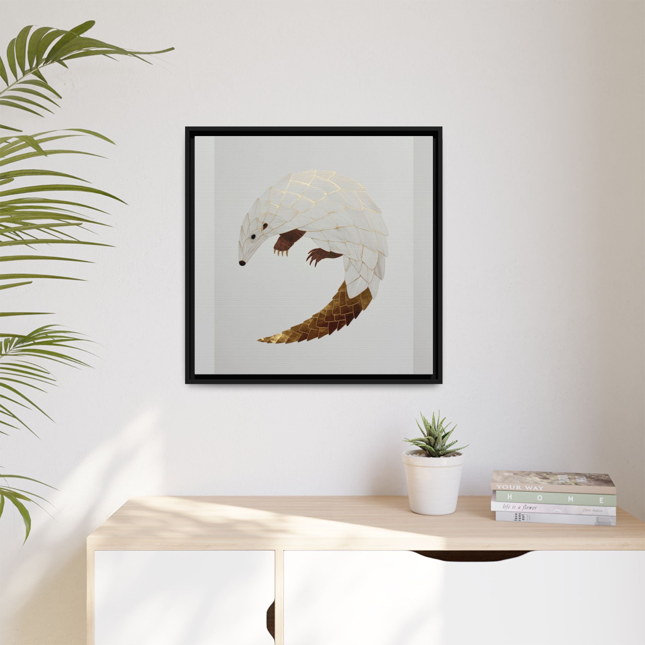 Geometric Hedgehog: Minimalist Wildlife Illustration, Layered Metallic Geometric Art   |    Custom Orders Available