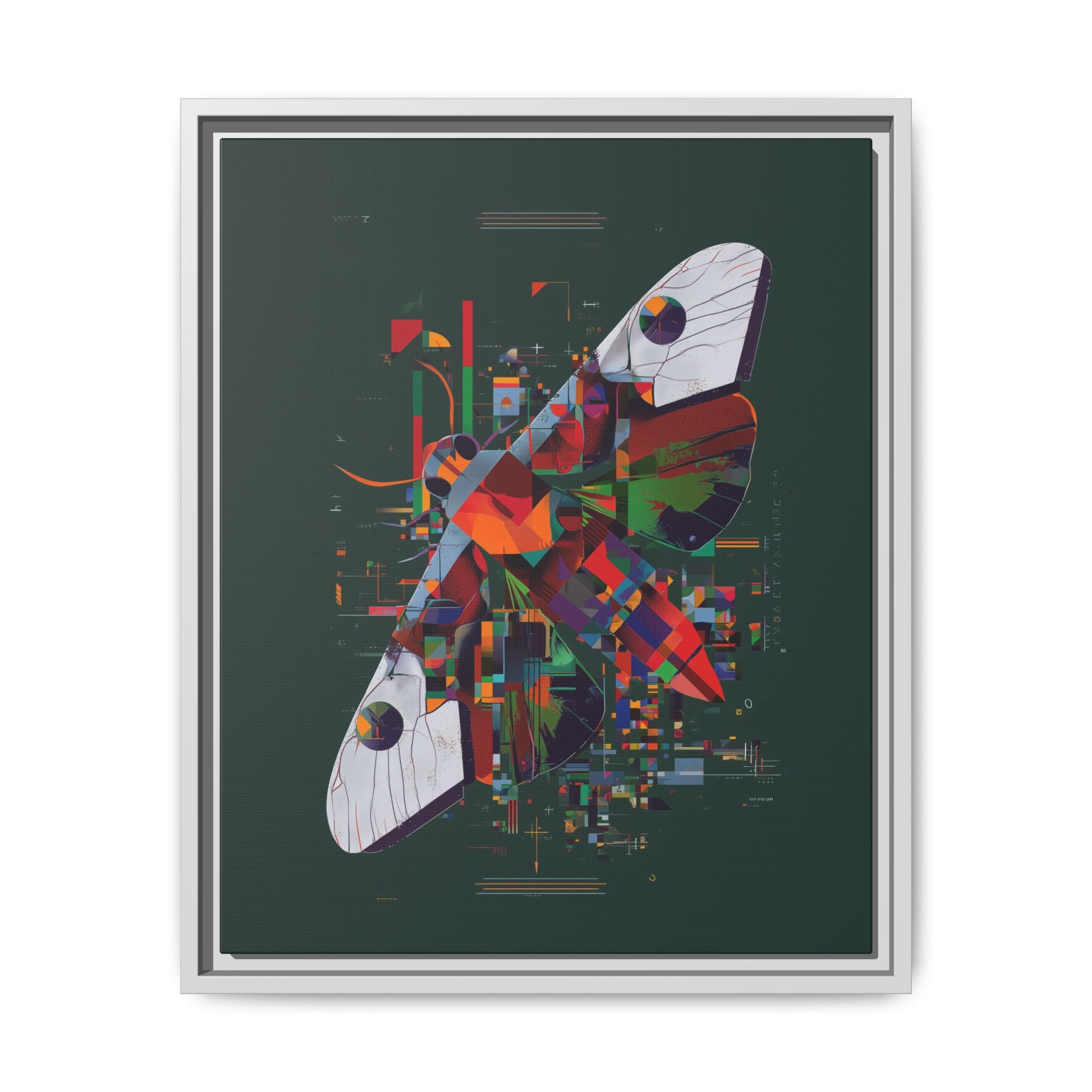 Butterfly Deconstruction: Geometric Digital Art, Pixelated Abstract Butterfly Wings   |    Custom Orders Available