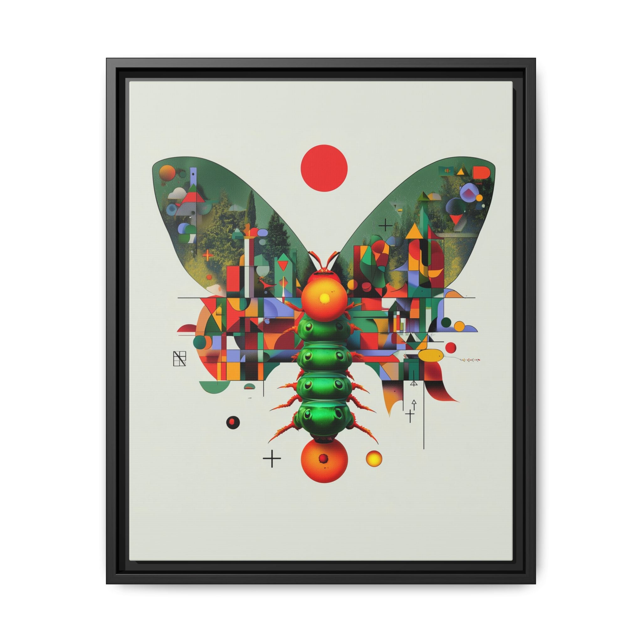 Metamorphic Geometry: Digital Butterfly Architecture, Cubist Nature Transformation   |    Custom Orders Available