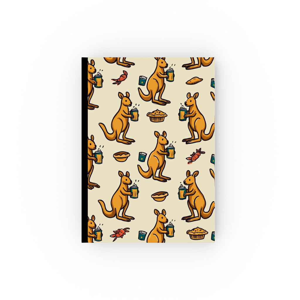 Hoppy Hour Down Under: Kangaroo Cartoon Pattern, Quirky Australian Design, Whimsical Graphic Art | Custom Orders Accepted