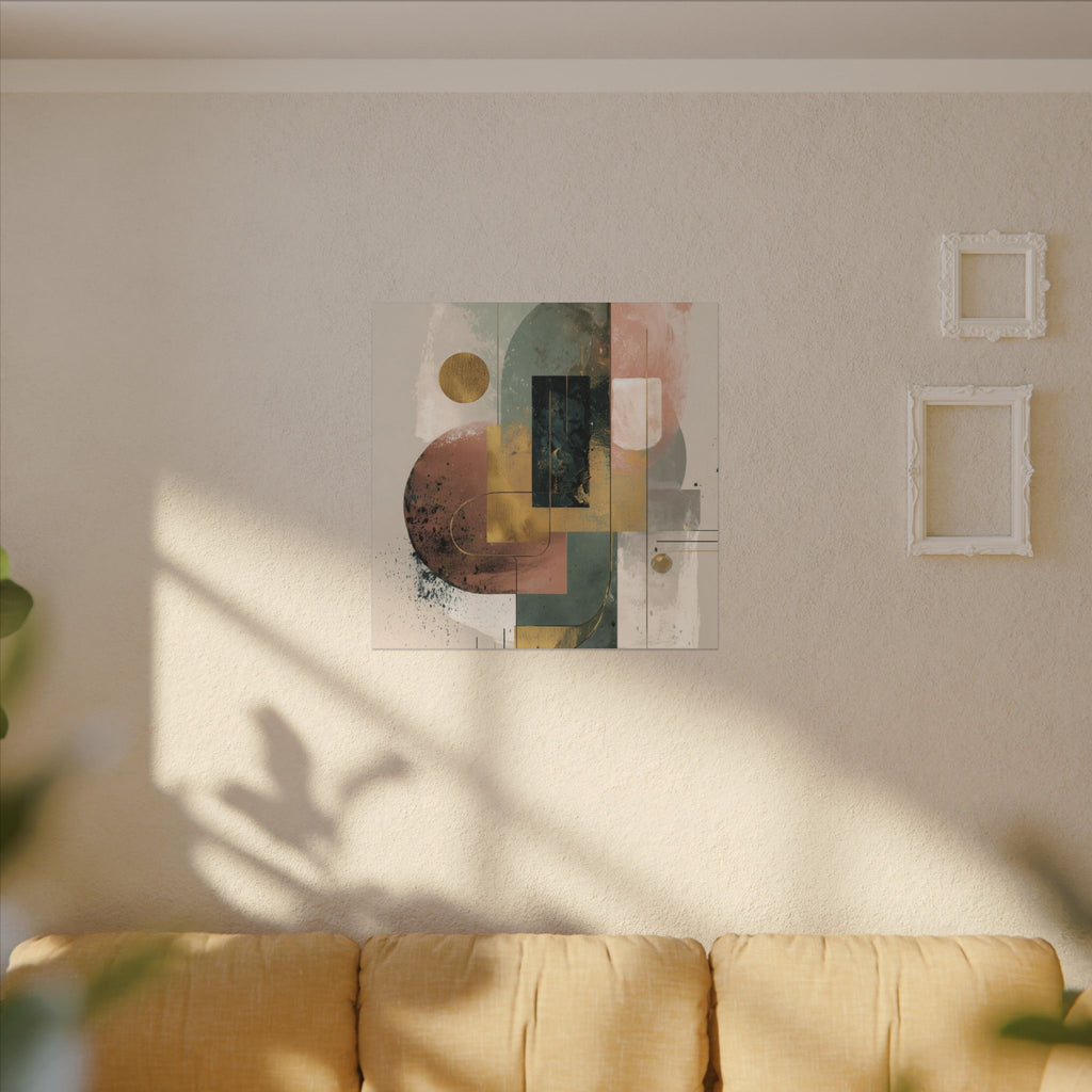 Geometric Harmony: Abstract Composition, Modernist Minimalism, Ethereal Design Layers   |   Custom Orders Accepted