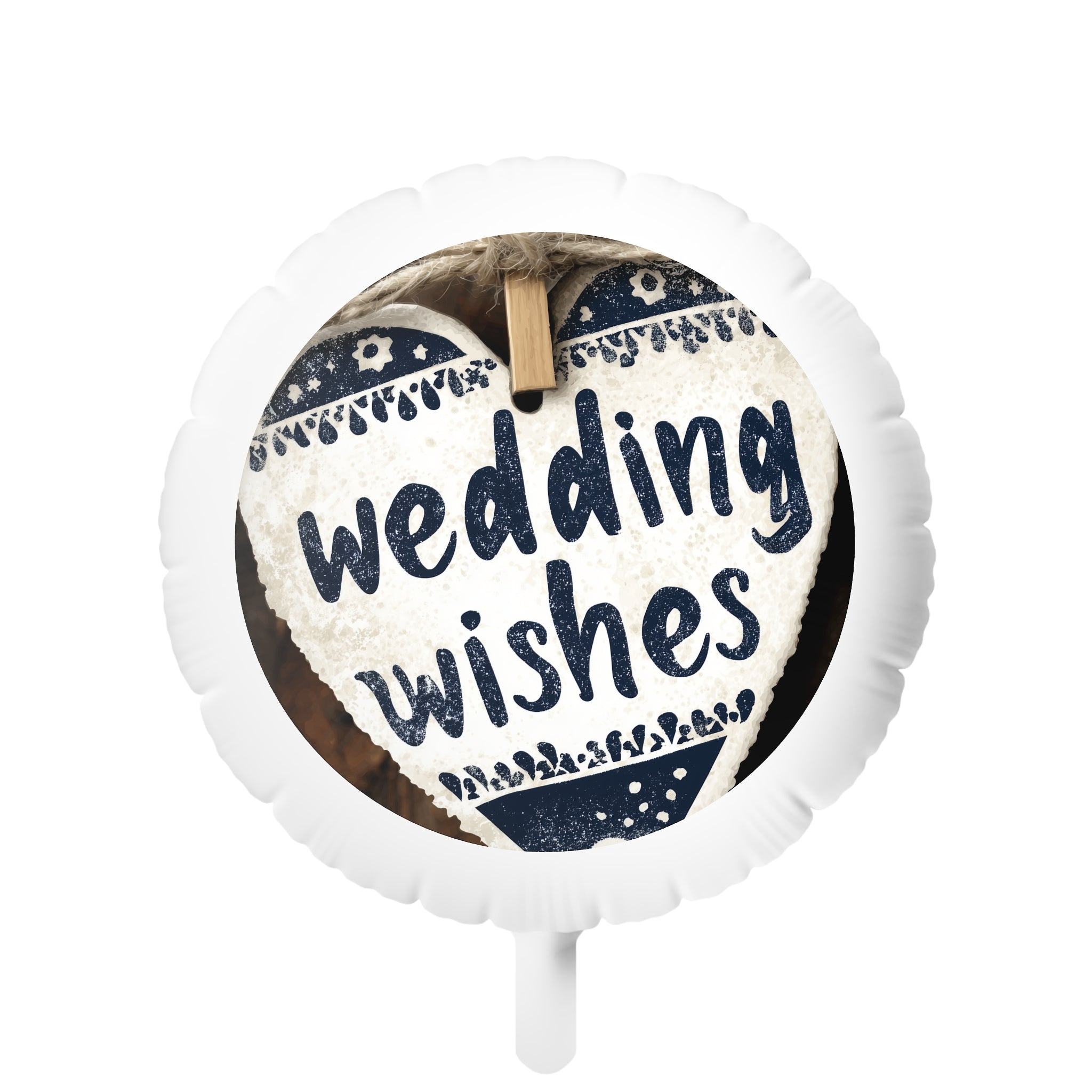 Wedding Wishes Mylar Balloon