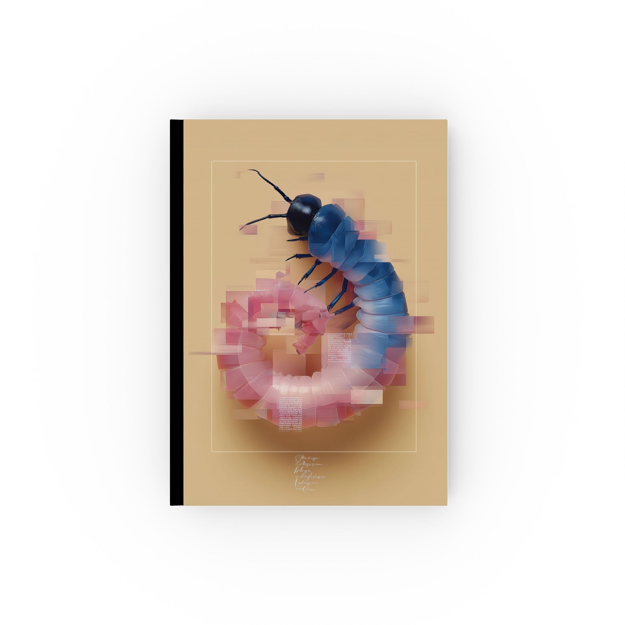 Personalized Geometric Insect Journal : Digital Beetle Anatomy, Geometric Pixel Art Personalized Journal   |