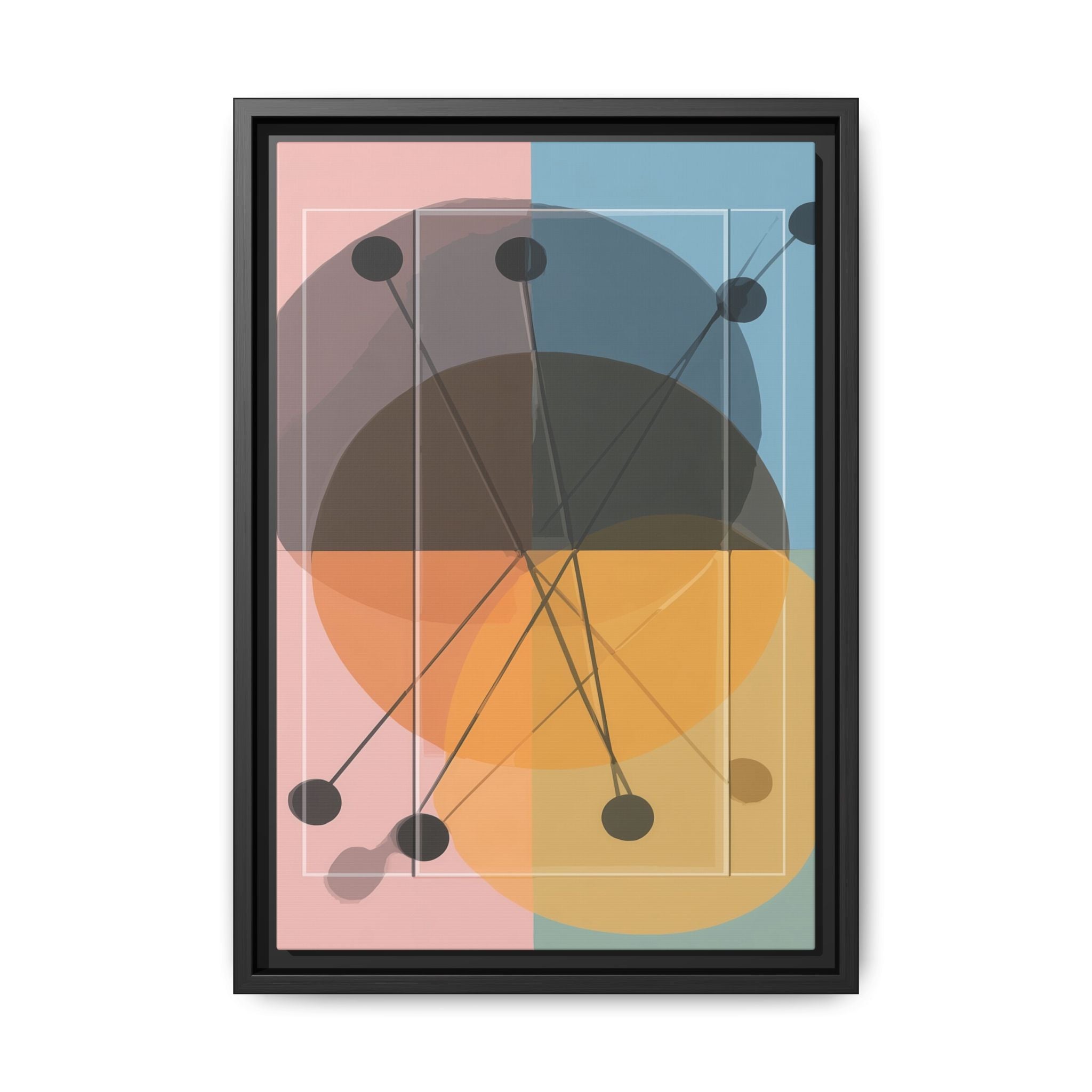 Geometric Intersections: Pastel Quadrants, Mid-Century Minimalism, Network Nodes   |   Custom Orders Accepted