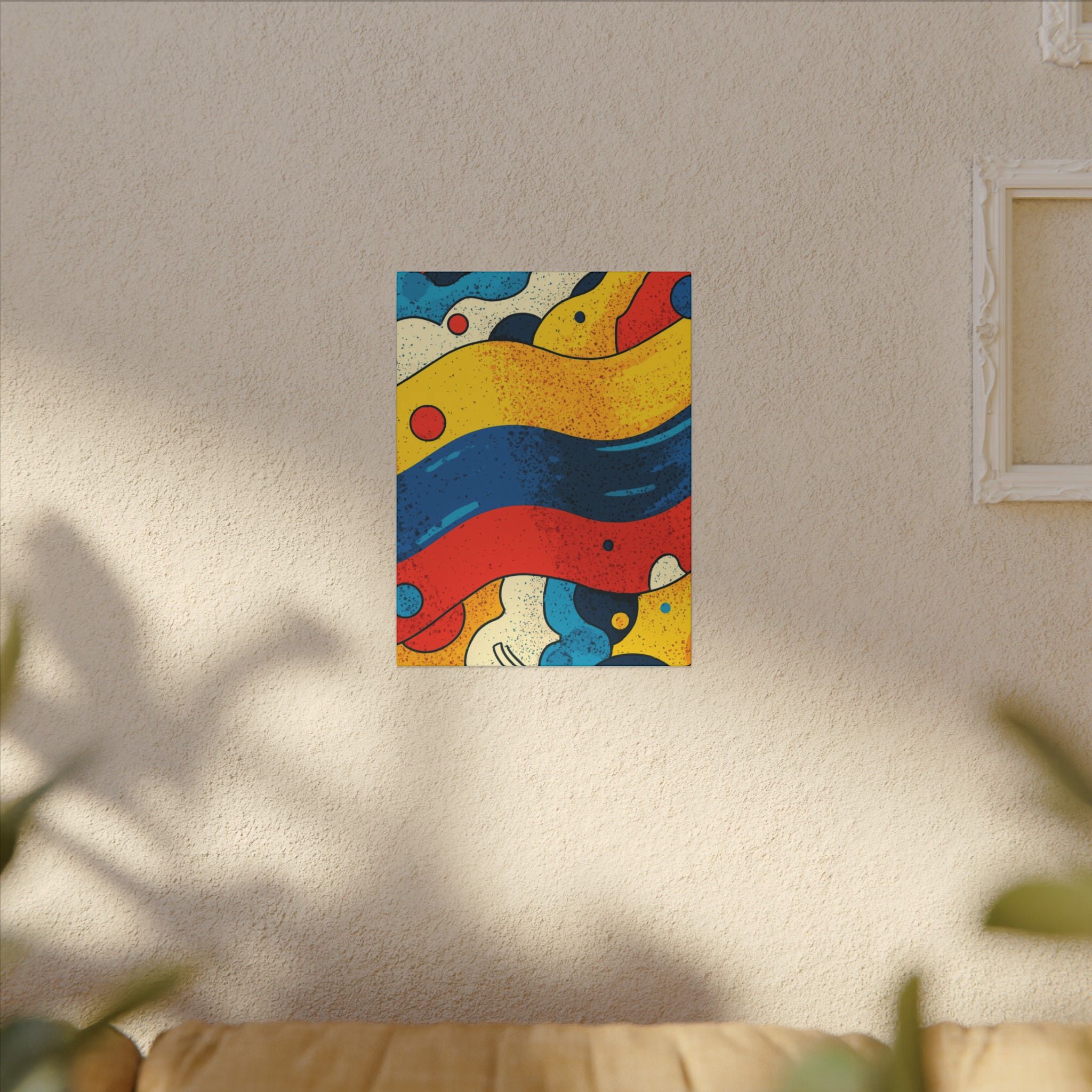 Fluid Dynamics: Retro Abstract Shapes, Mid-Century Modern Motion, Geometric Color Waves   |   Custom Orders Accepted