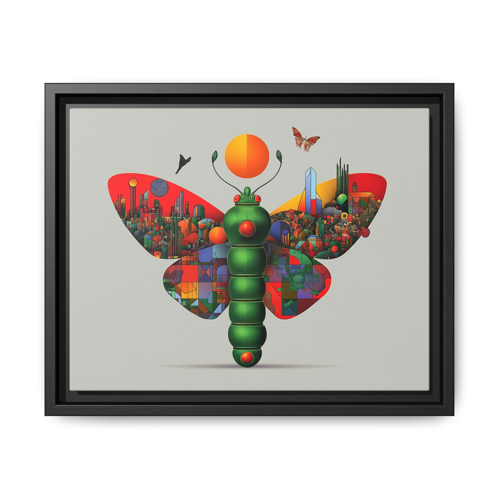 Urban Metamorphosis: Geometric Butterfly Cityscape, Cubist Digital Illustration   |    Custom Orders Available