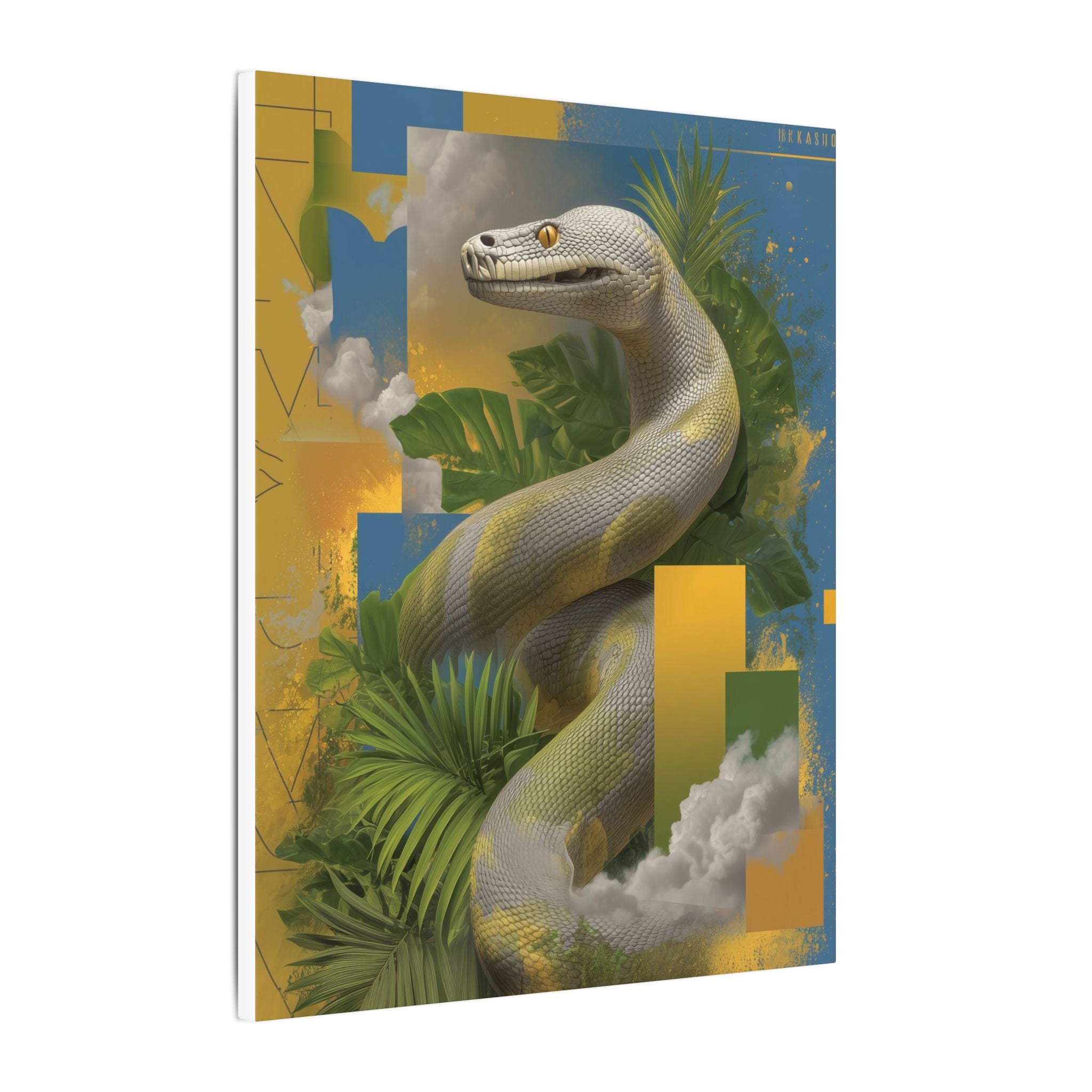Serpent Geometry: Tropical Scales in Digital Art, Surreal Nature Composition   |    Custom Orders Available