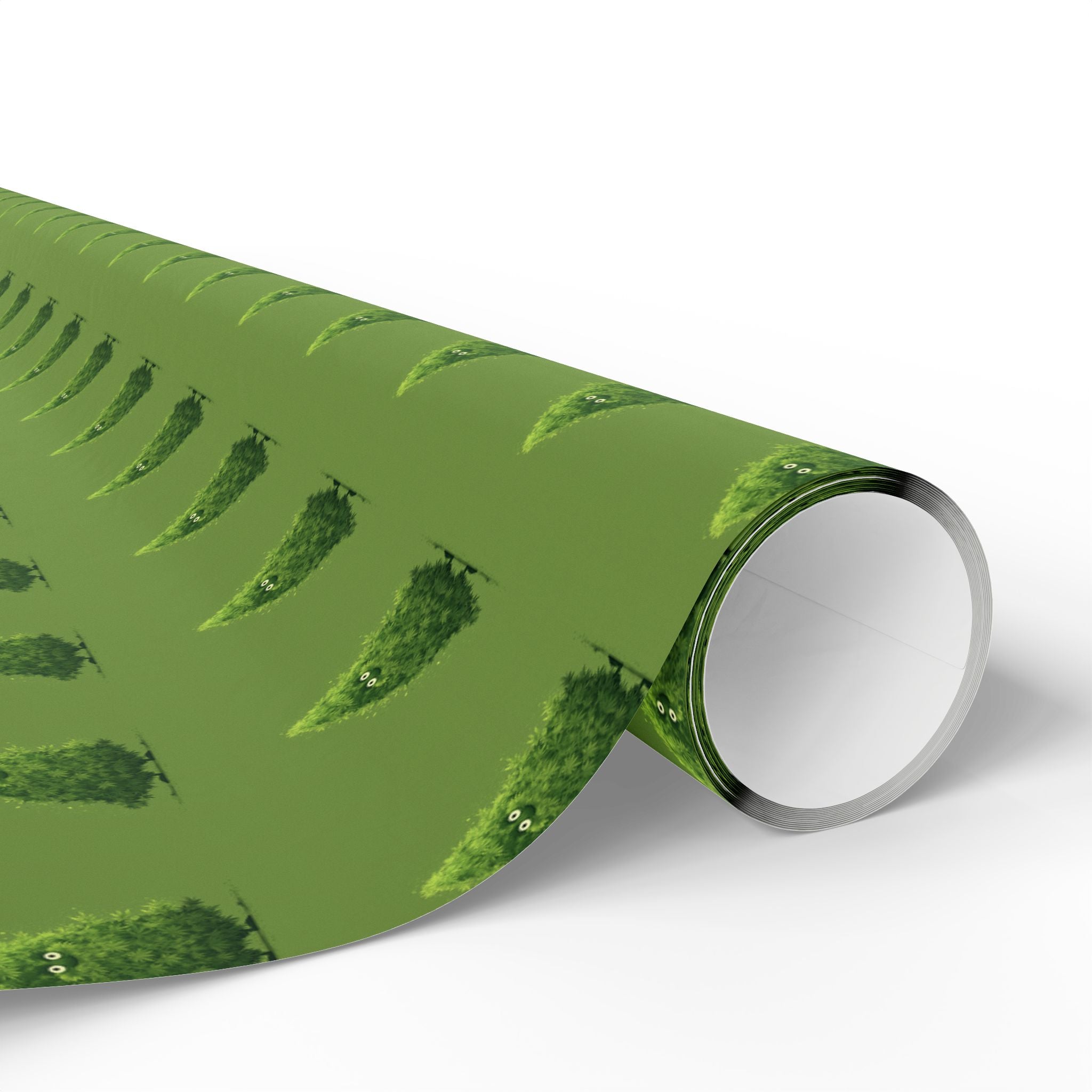 Cute Marijuana Bud Christmas Tree Festive Wrapping Paper - Gift Wrapping, Christmas, Birthday, Baby Shower, Jungle Theme