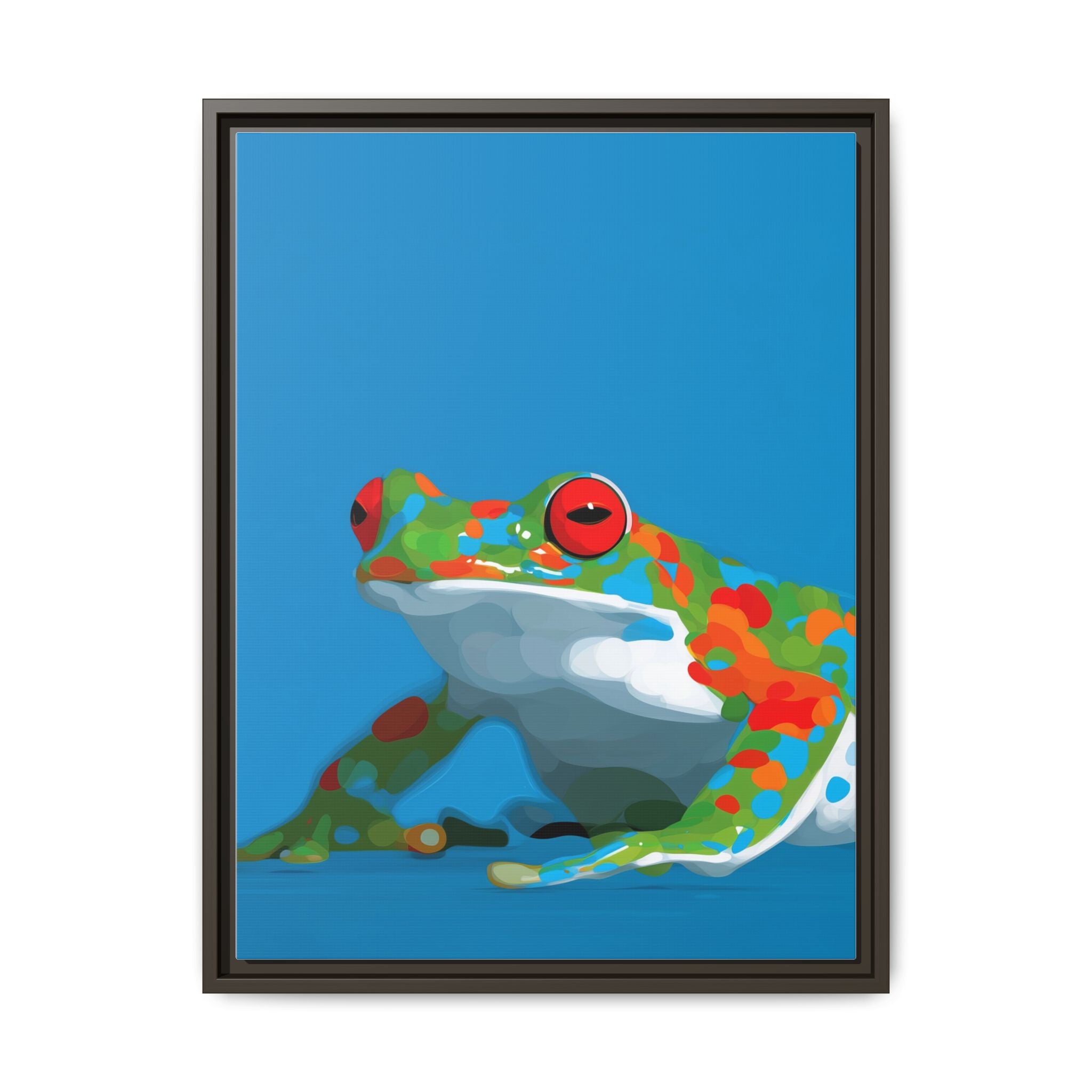 Mosaic Frog: Geometric Wildlife Art, Colorful Amphibian Print   |    Custom Orders Available