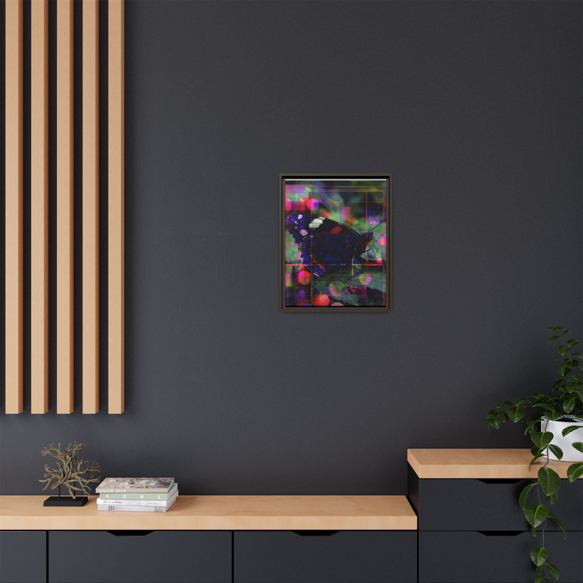 Geometric Butterfly Framed Print: Digital Glitch Butterfly Art, Geometric Nature Photography   |  Personalized & Custom Orders Available