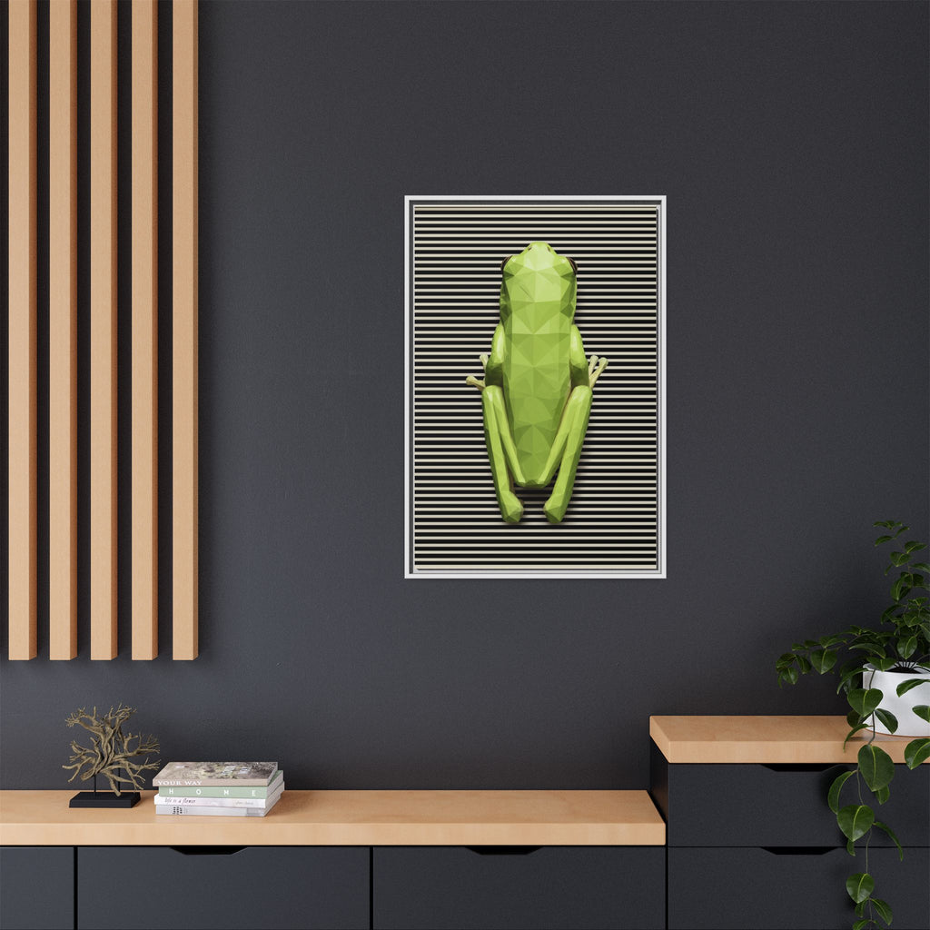 Geometric Amphibian: Low-Poly Frog Design, Digital Art Minimalism   |  Personalized & Custom Orders Available