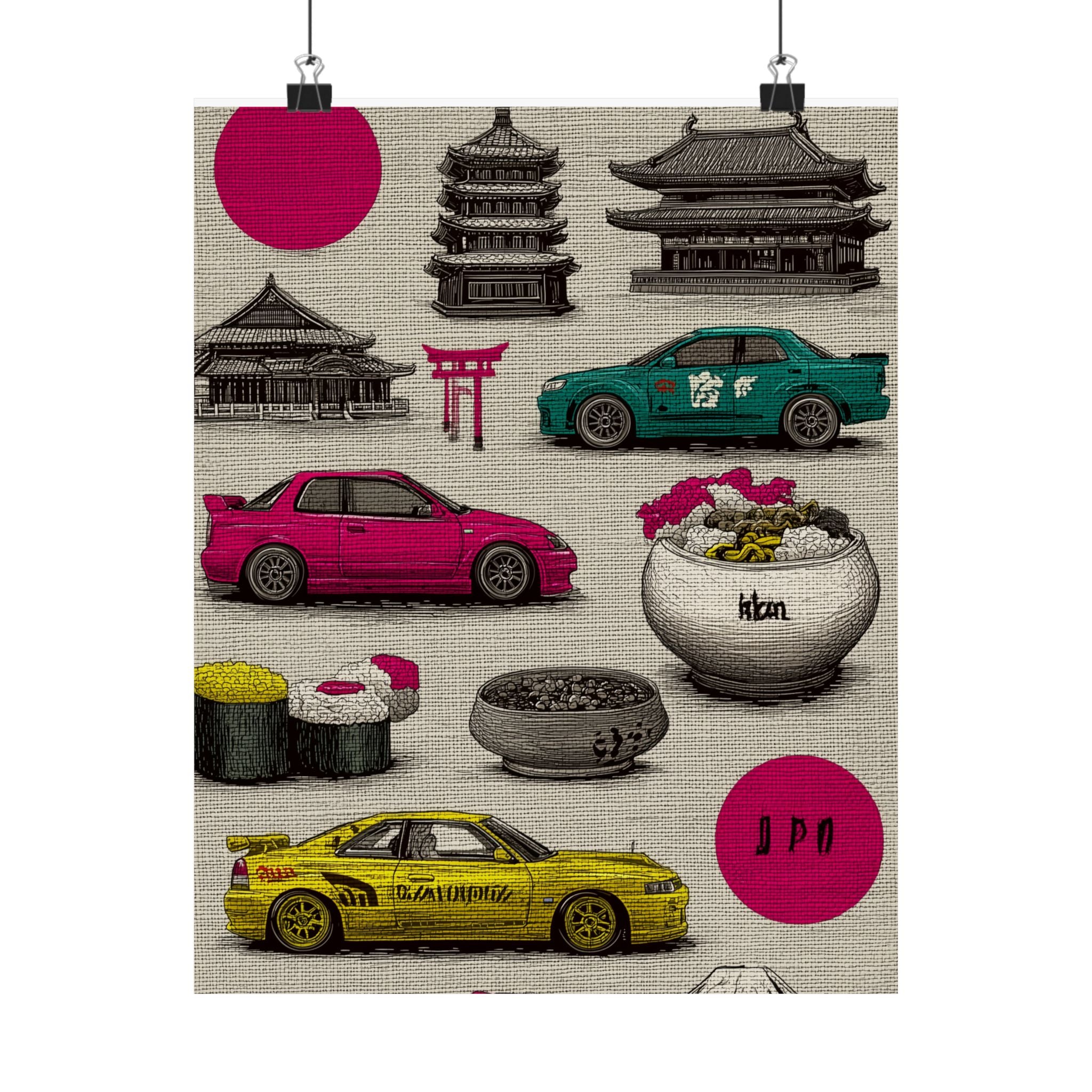 Japanese Culture Matte Vertical Car Skyline Nissan Posters, Wall Art for Home Decor, Gift for Car Enthusiasts, Unique Printable