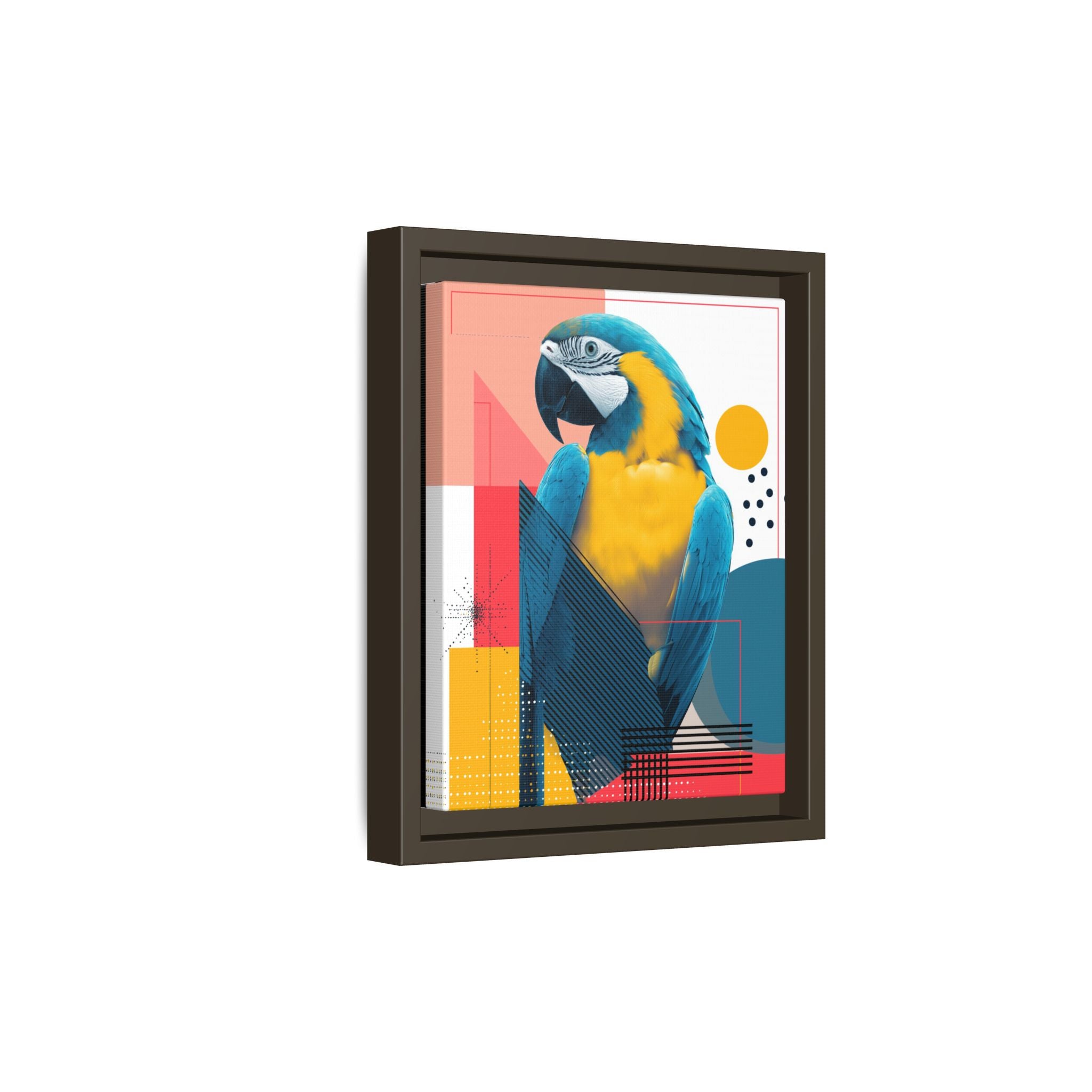Macaw in Geometry: Vibrant Wildlife Digital Art, Modernist Design Fusion   |    Custom Orders Available