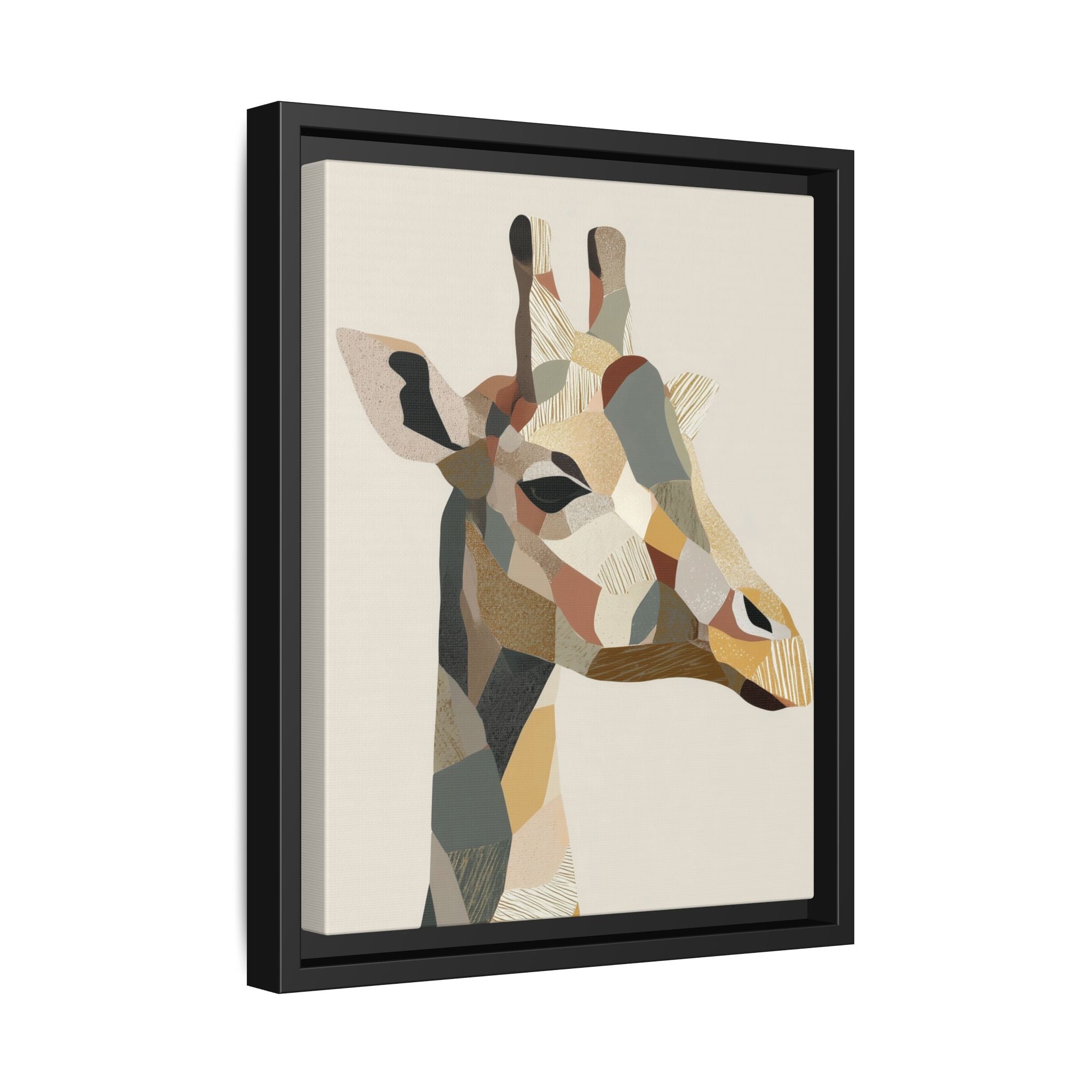 Geometric Giraffe: Cubist Wildlife Abstraction, Polygon Animal Portrait   |  Personalized & Custom Orders Available