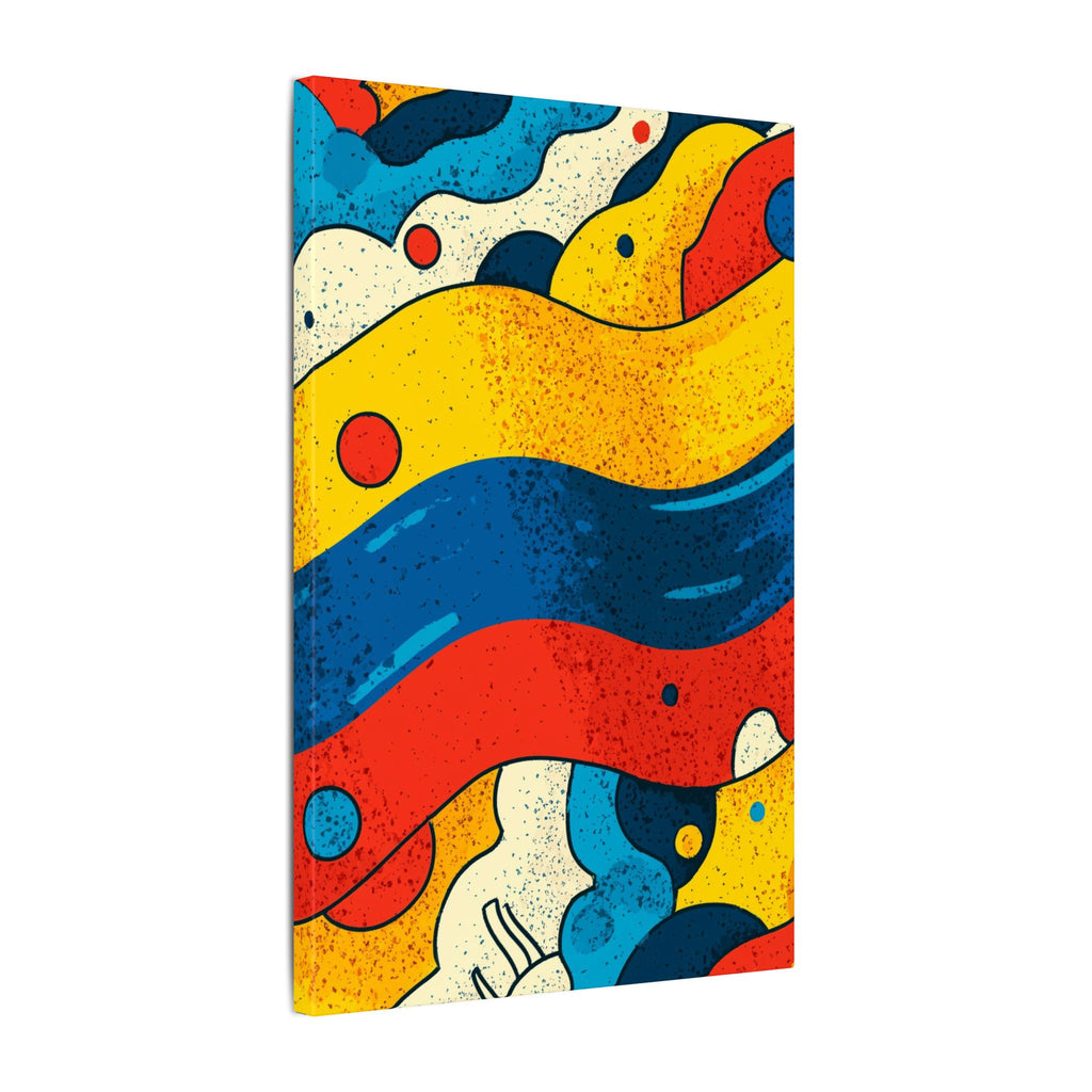 Fluid Dynamics: Retro Abstract Shapes, Mid-Century Modern Motion, Geometric Color Waves   |   Custom Orders Accepted