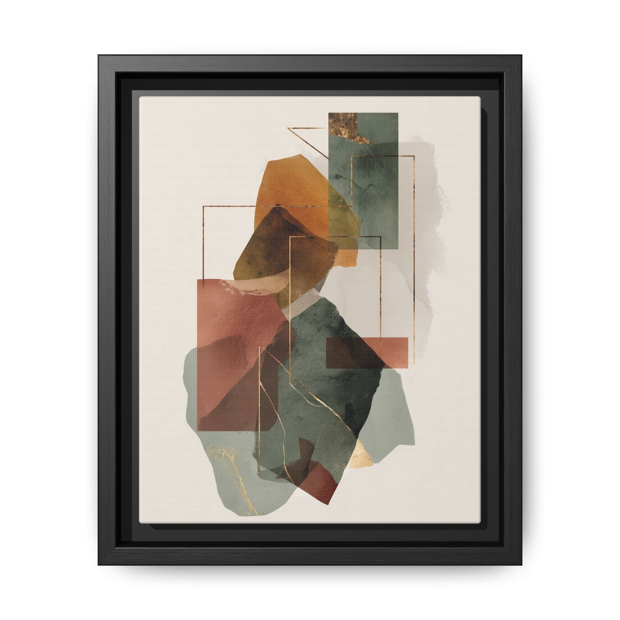 Harmonic Geometries: Architectural Abstraction, Earthy Palette, Minimalist Composition   |   Custom Orders Accepted