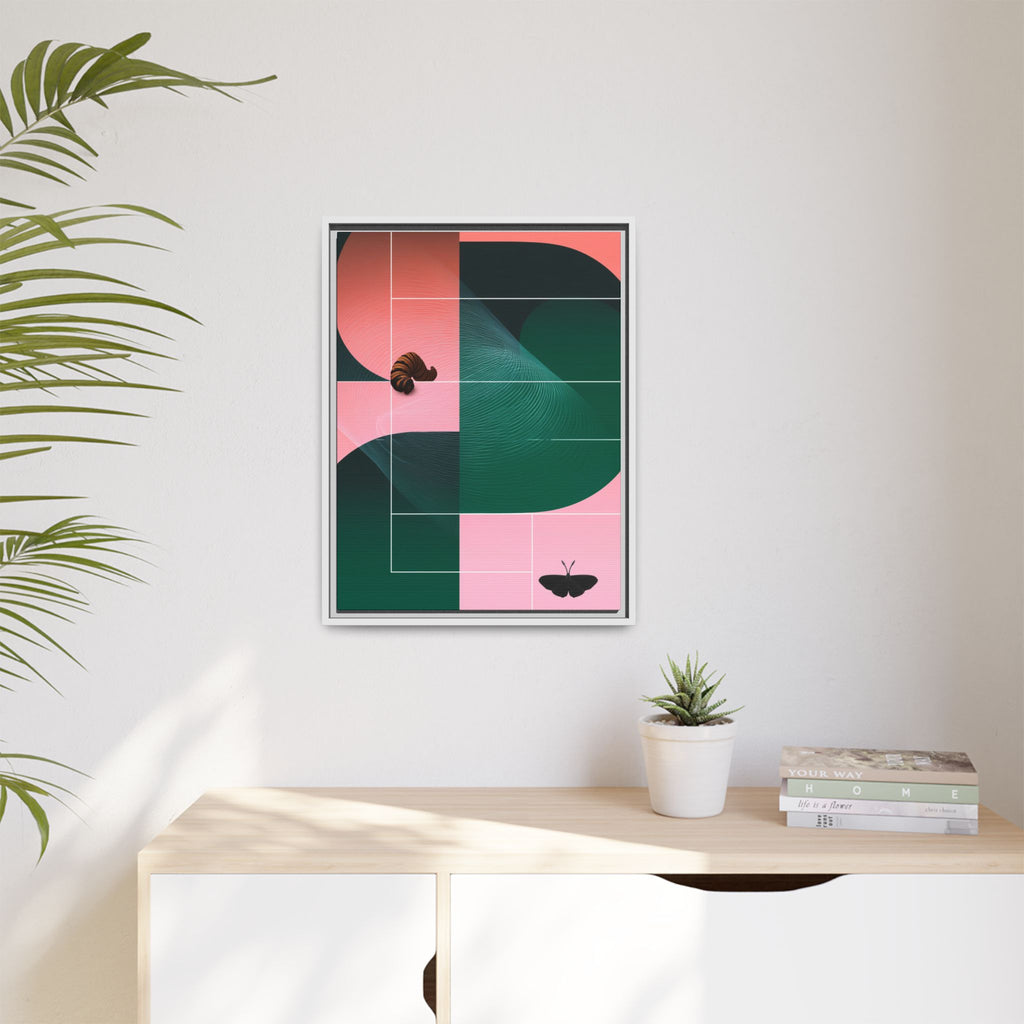 Metamorphic Geometric Framed Print : Abstract Graphic Design, Contemporary Digital Art Composition   |  Custom Orders Available
