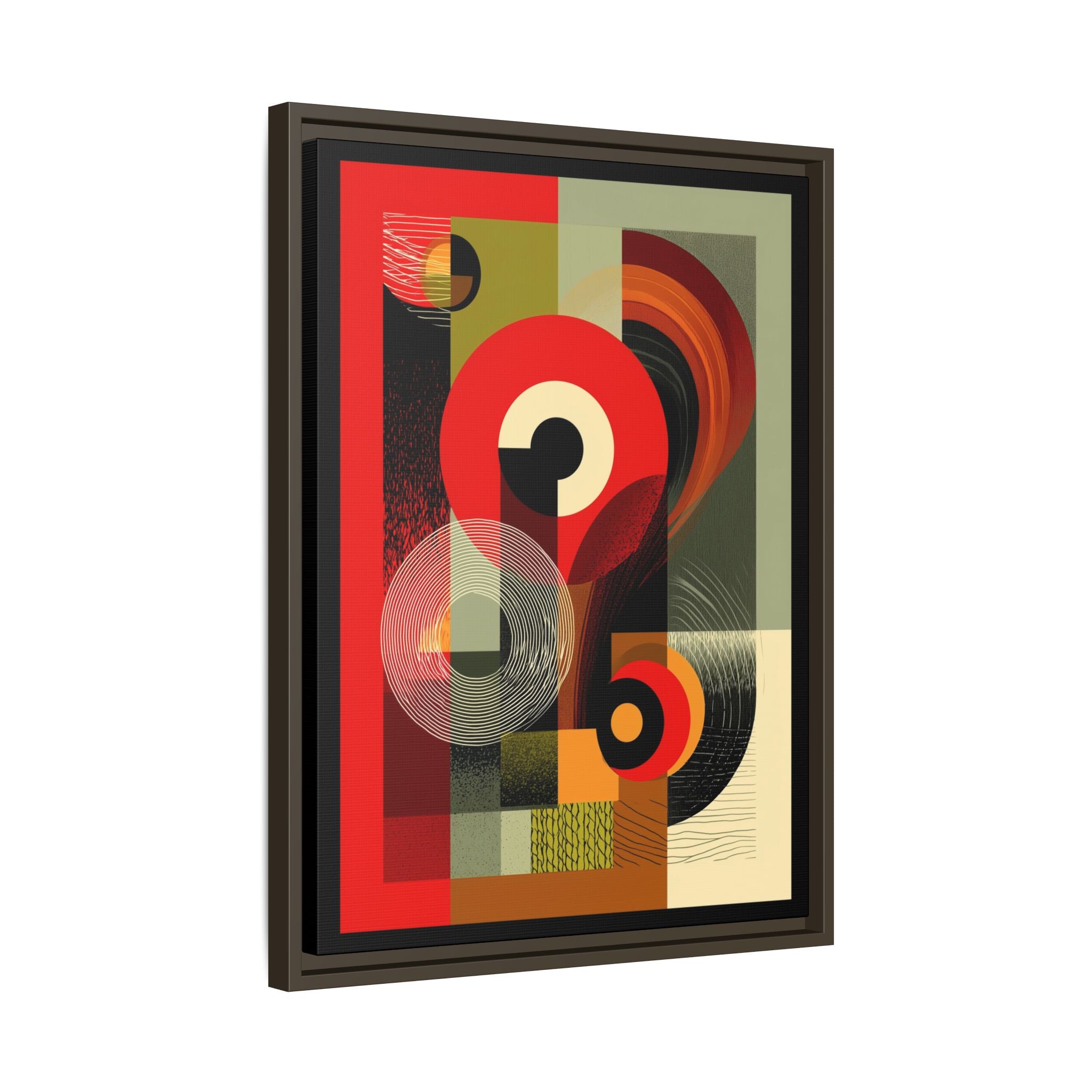 Chromatic Geometrics: Abstract Constructivist Composition, Modernist Color Blocking, Layered Circular Forms   |   Custom Orders Accepted