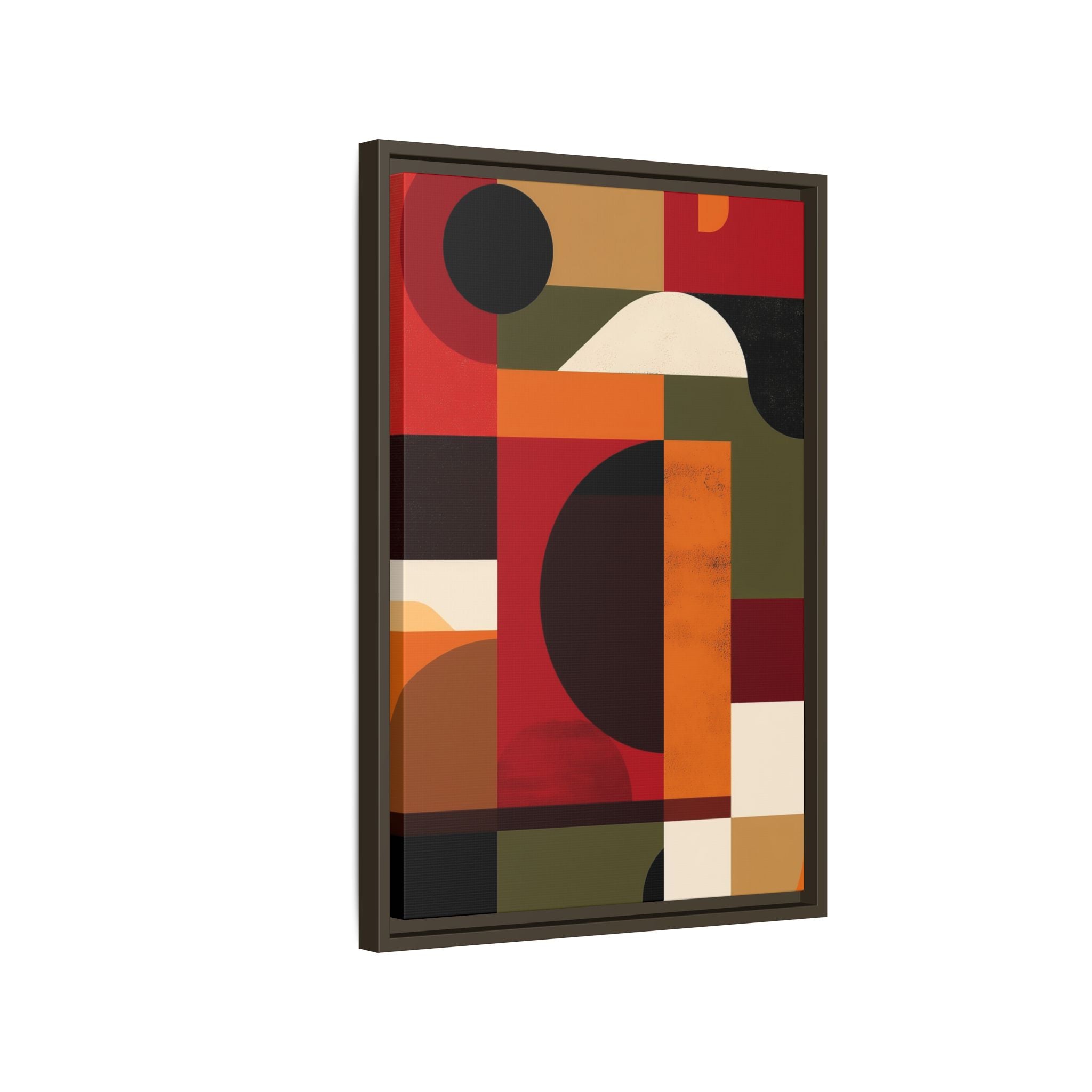 Geometric Convergence: Abstract Bauhaus Design, Constructivist Color Blocks, Architectural Art Composition   |   Custom Orders Accepted