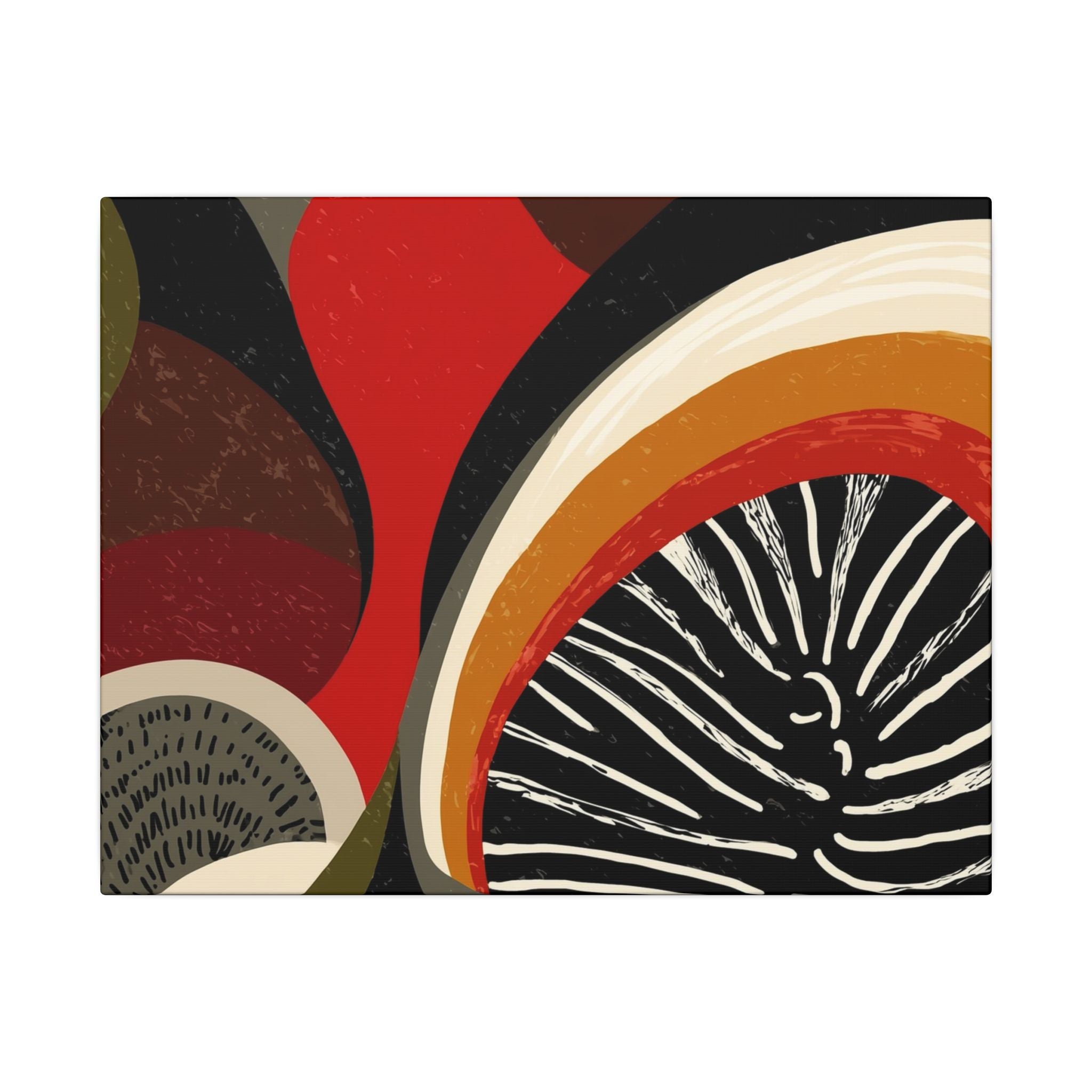 Harmonic Convergence: Organic Geometry, Mid-Century Modern Abstract, Earthy Palette Composition   |   Custom Orders Accepted