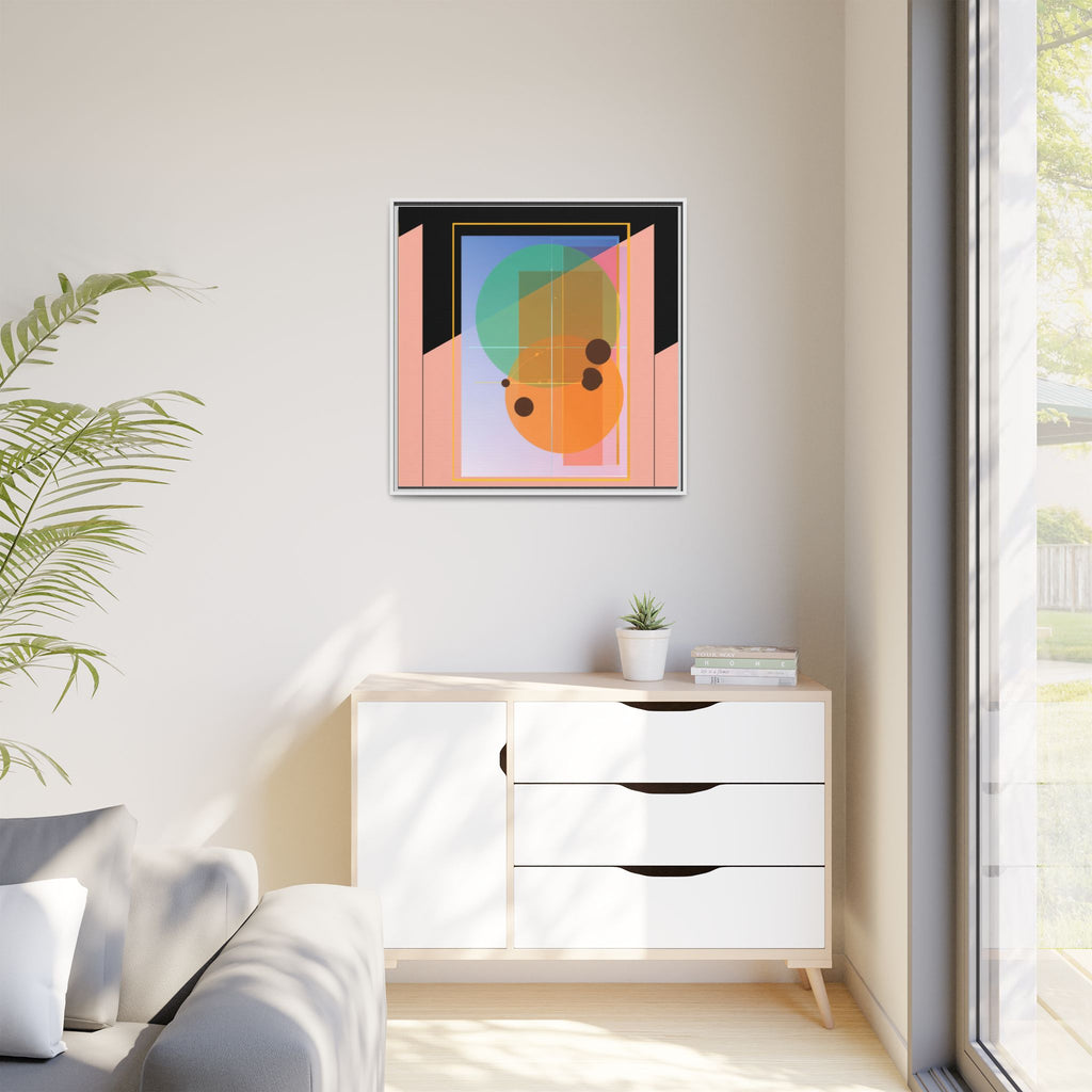 Geometric Harmony: Abstract Composition, Overlapping Shapes, Precision Design   |   Custom Orders Accepted