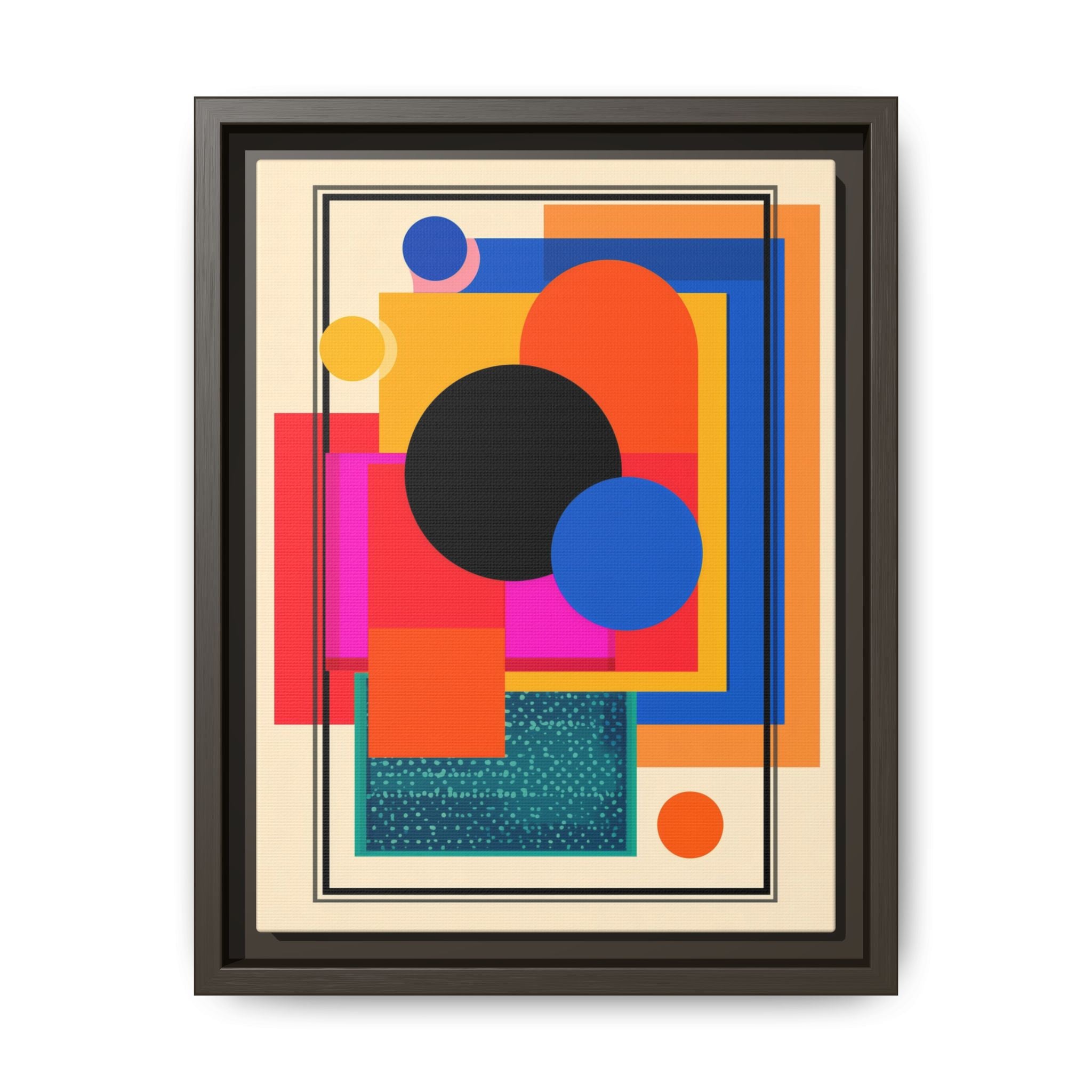 Geometric Harmony: Abstract Color Blocks, Mid-Century Modern Design, Minimalist Art Composition   |   Custom Orders Accepted