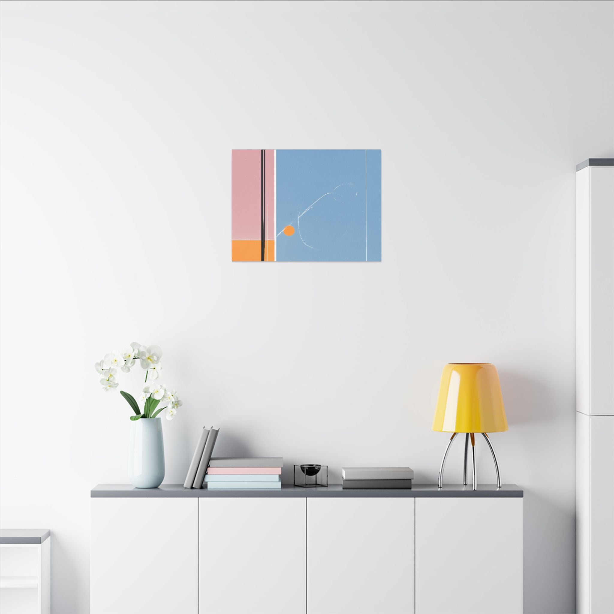 Geometric Harmony: Abstract Minimalist Composition, Modernist Color Fields, Constructivist Design Principles   |   Custom Orders Accepted